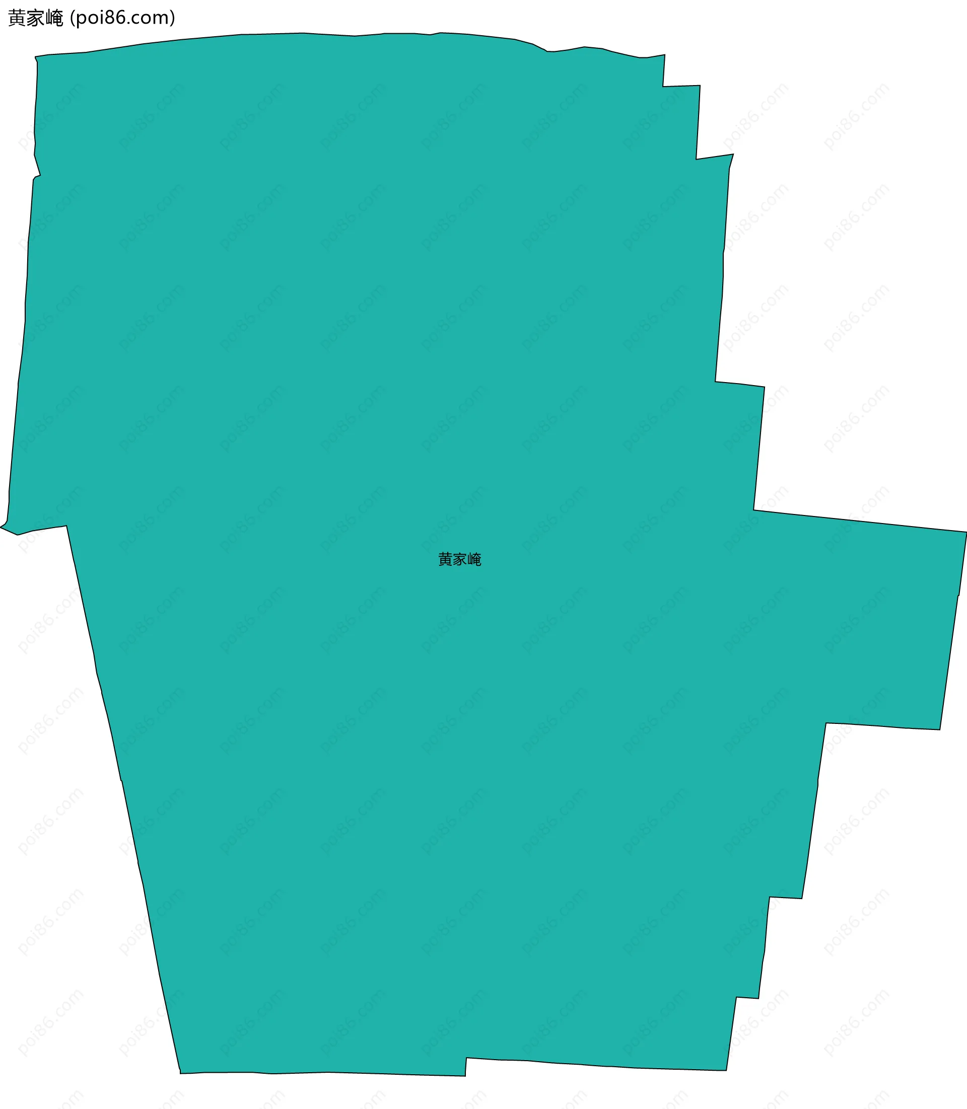 黄家崦边界地图