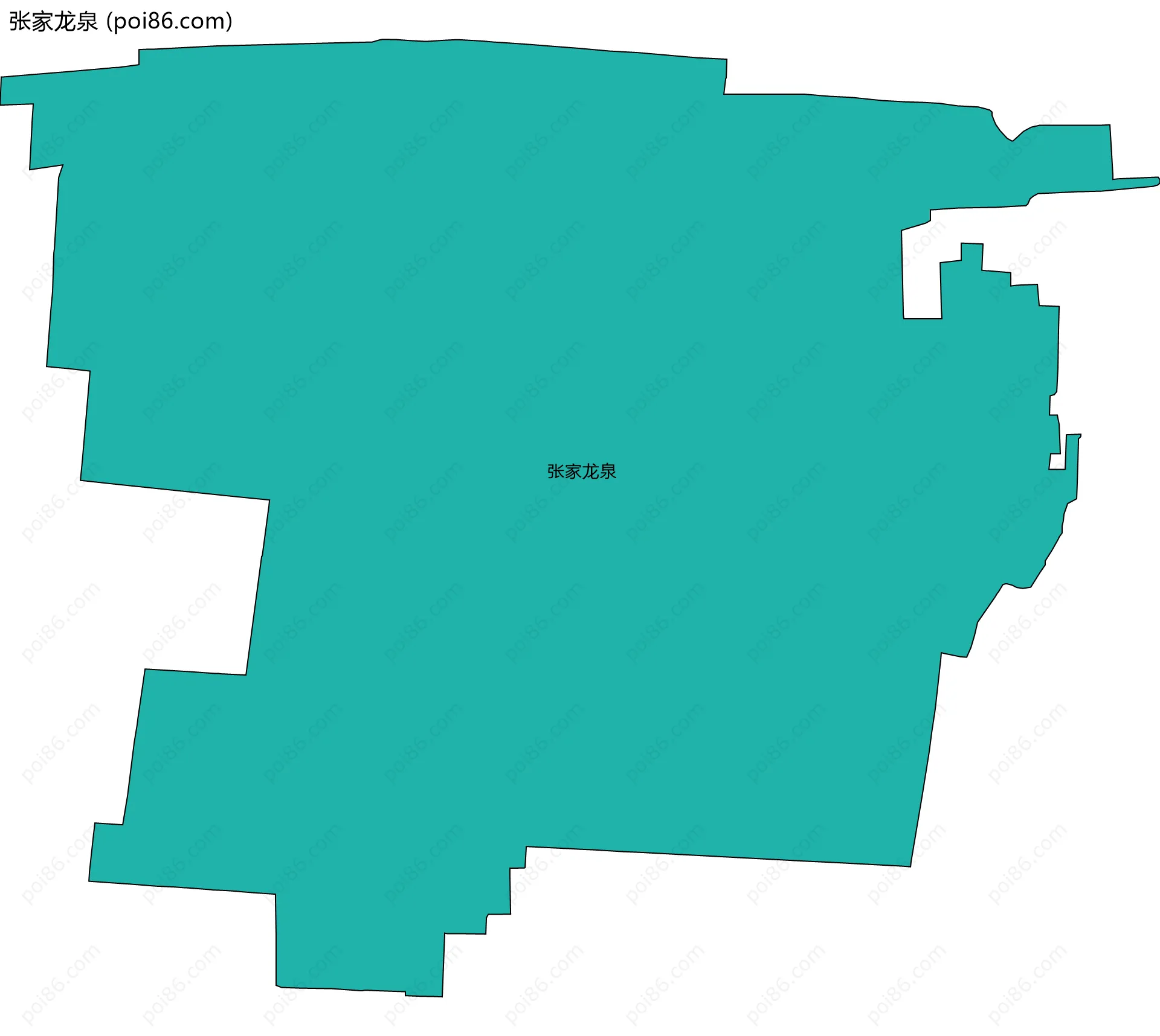 张家龙泉边界地图