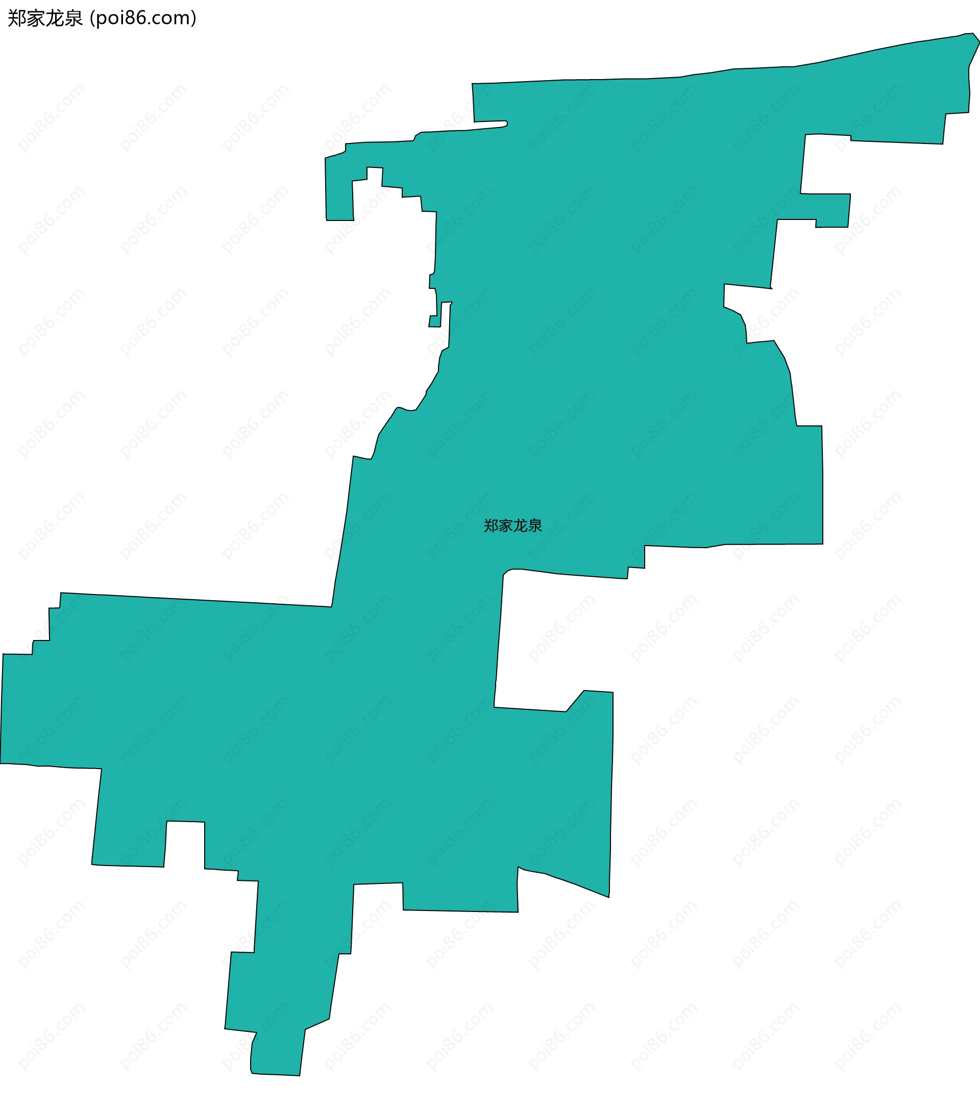 郑家龙泉边界地图