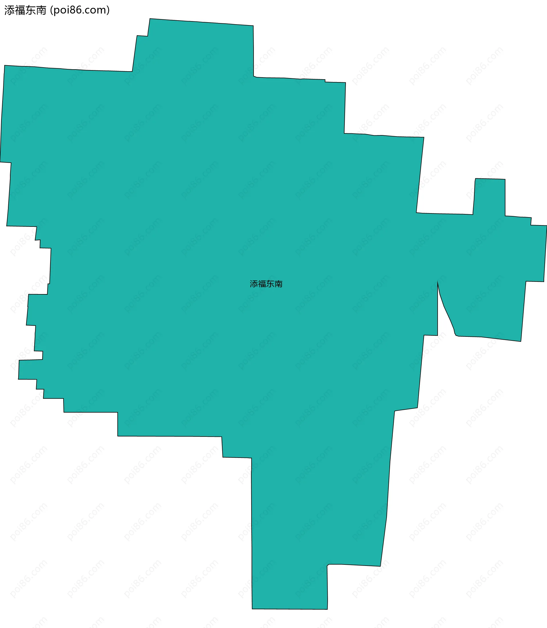 添福东南边界地图