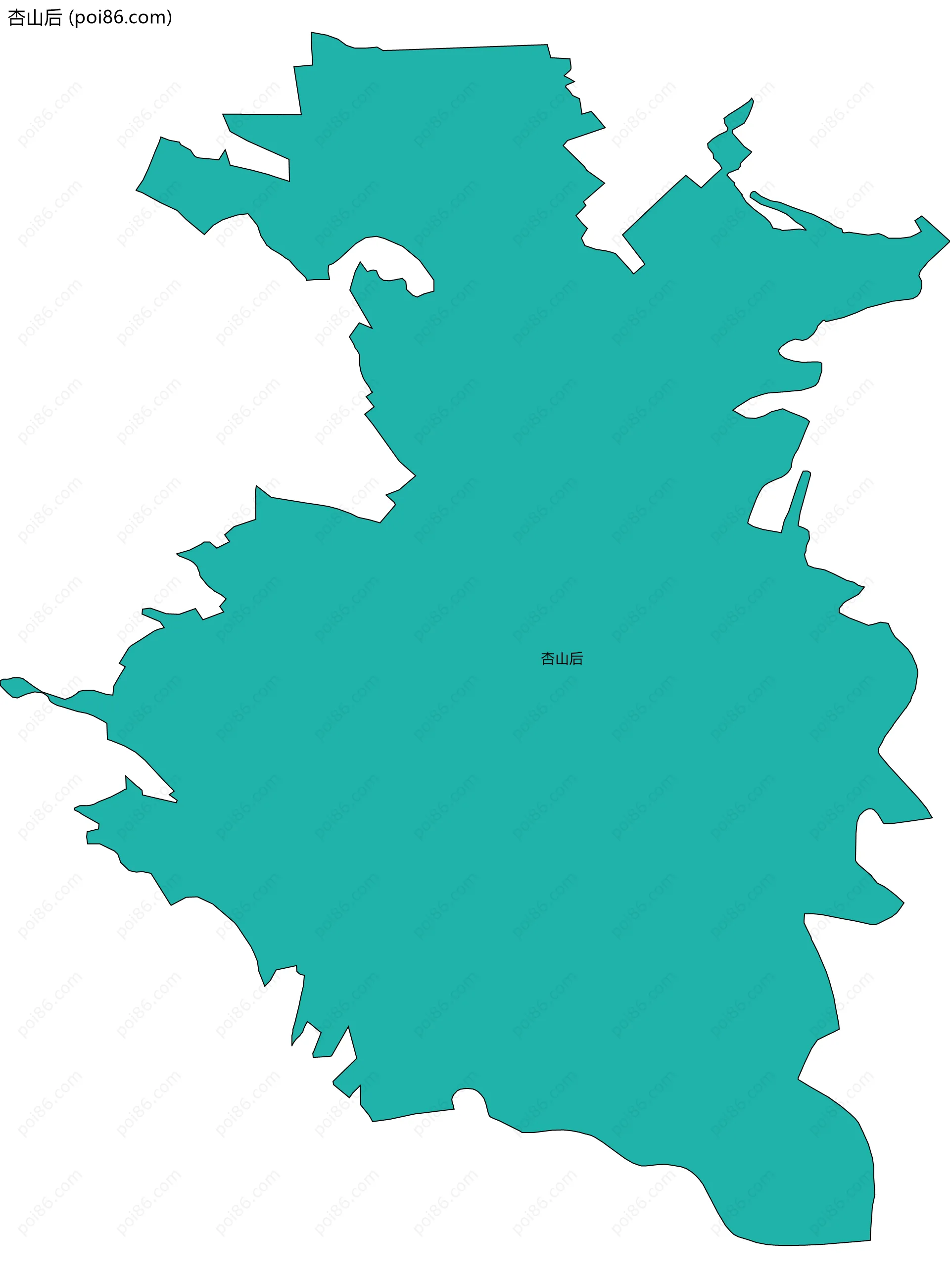 杏山后边界地图