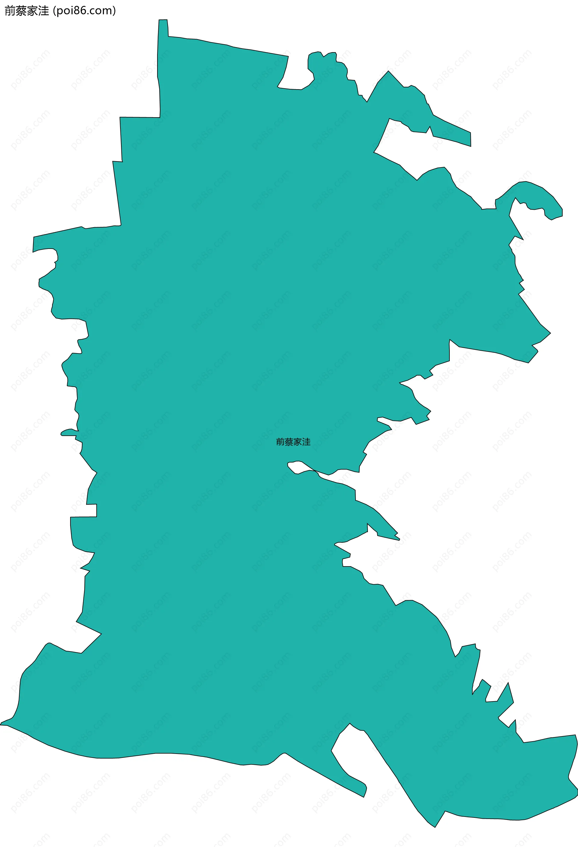 前蔡家洼边界地图