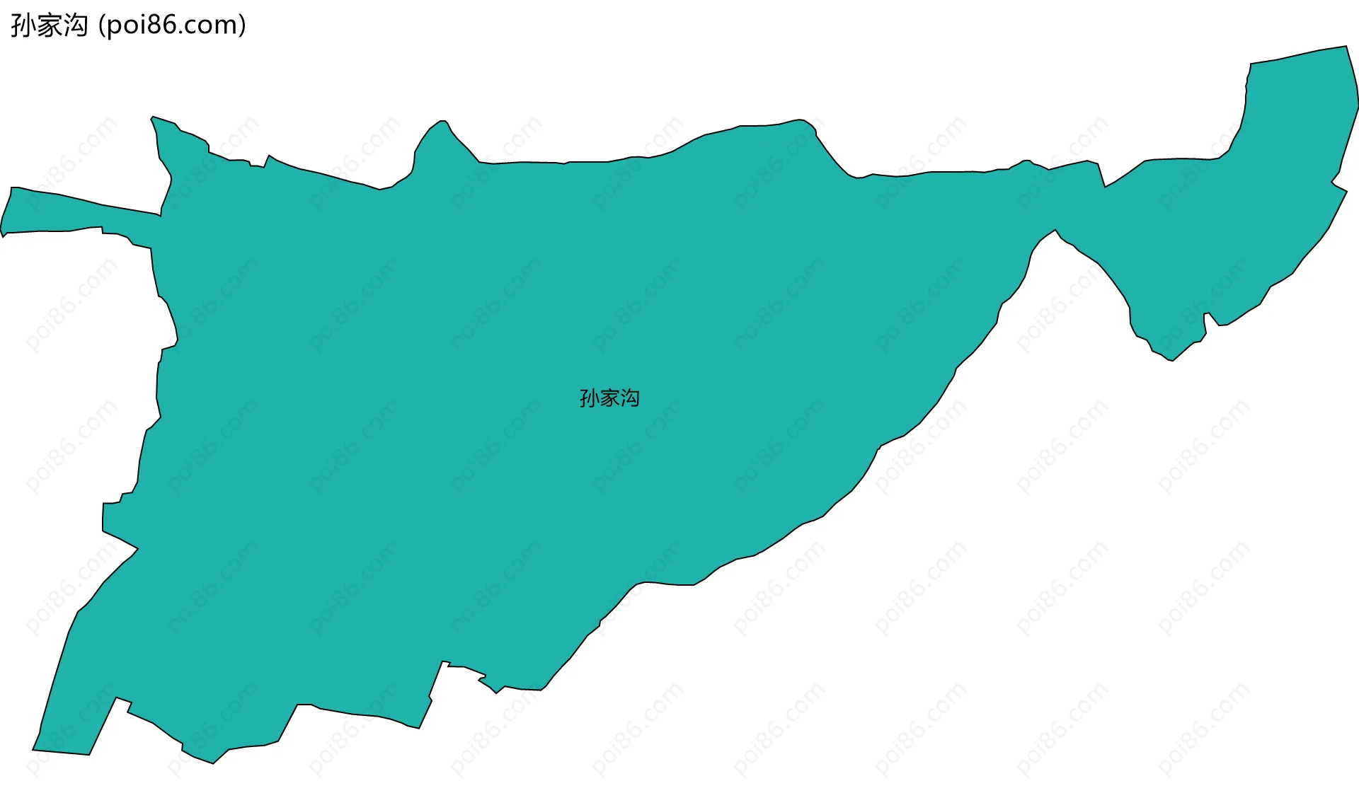 孙家沟边界地图