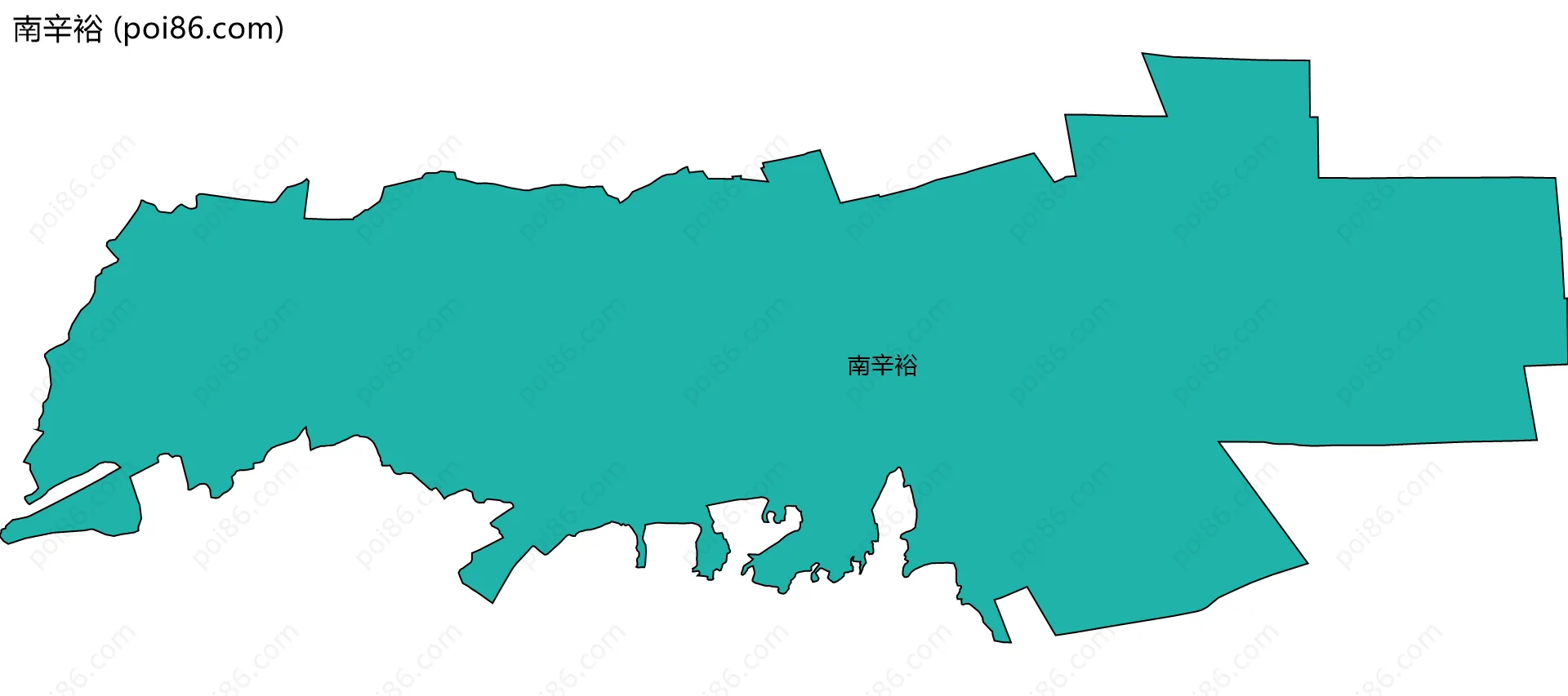 南辛裕边界地图