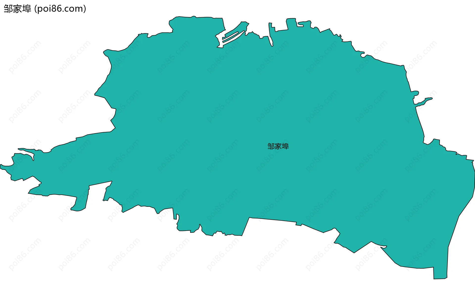 邹家埠边界地图