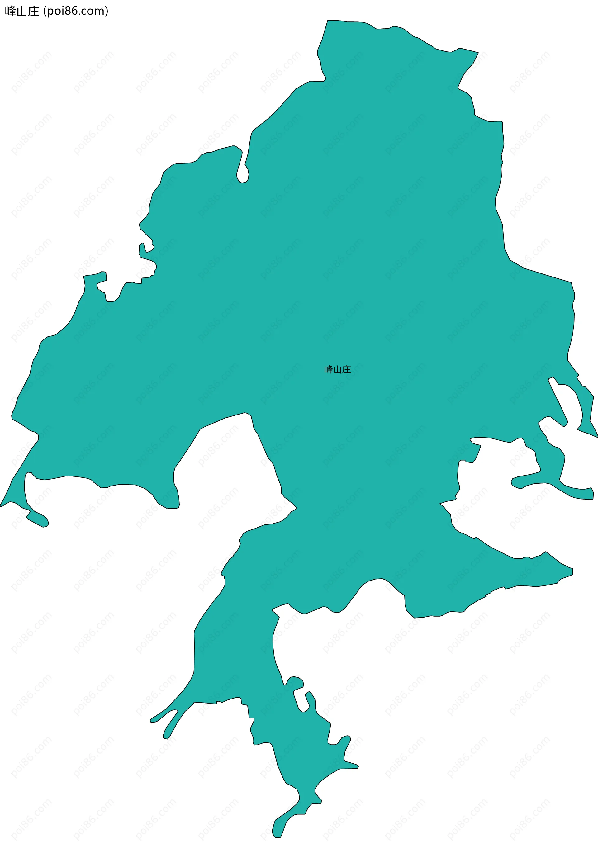 峰山庄边界地图