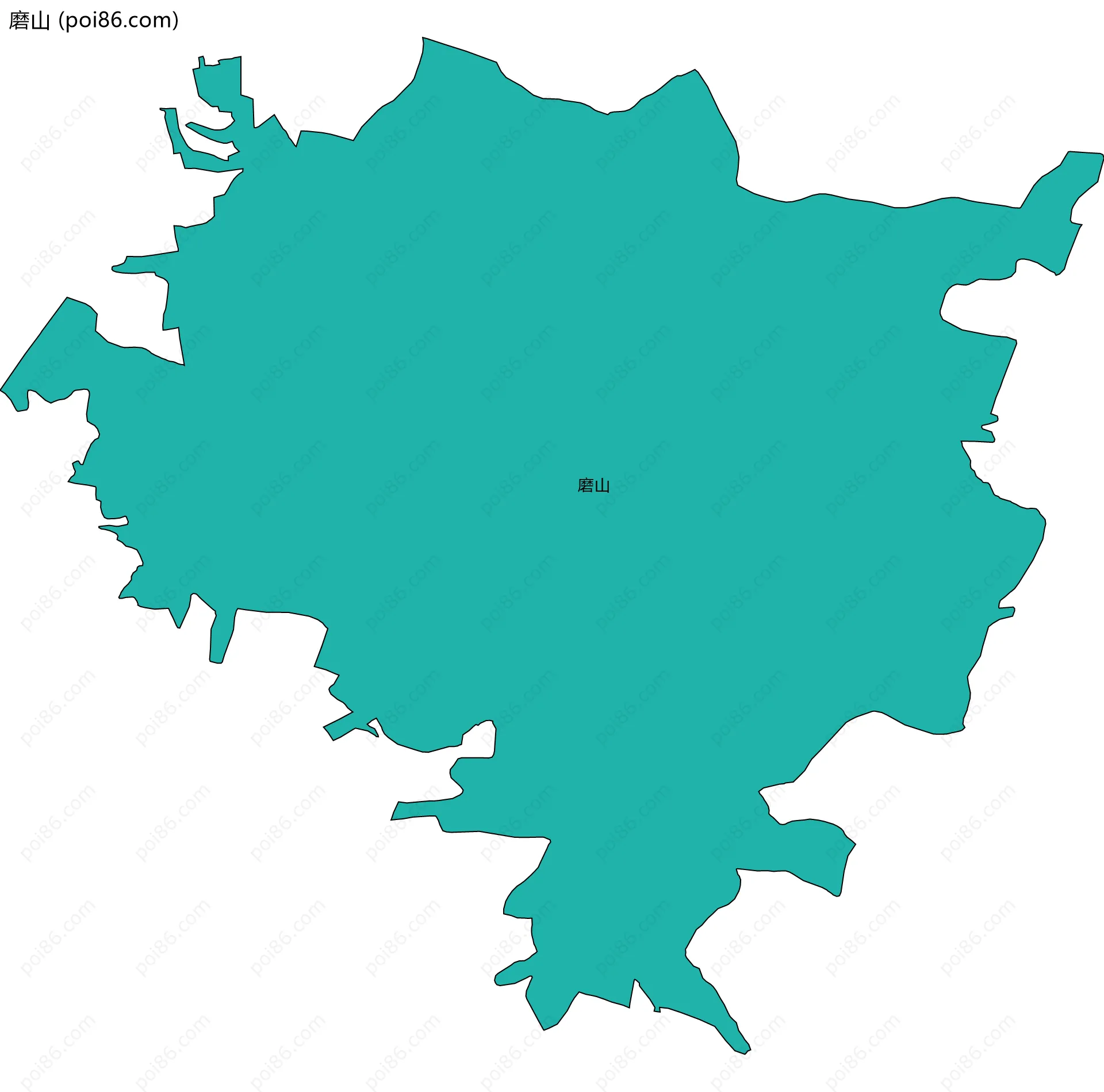磨山边界地图