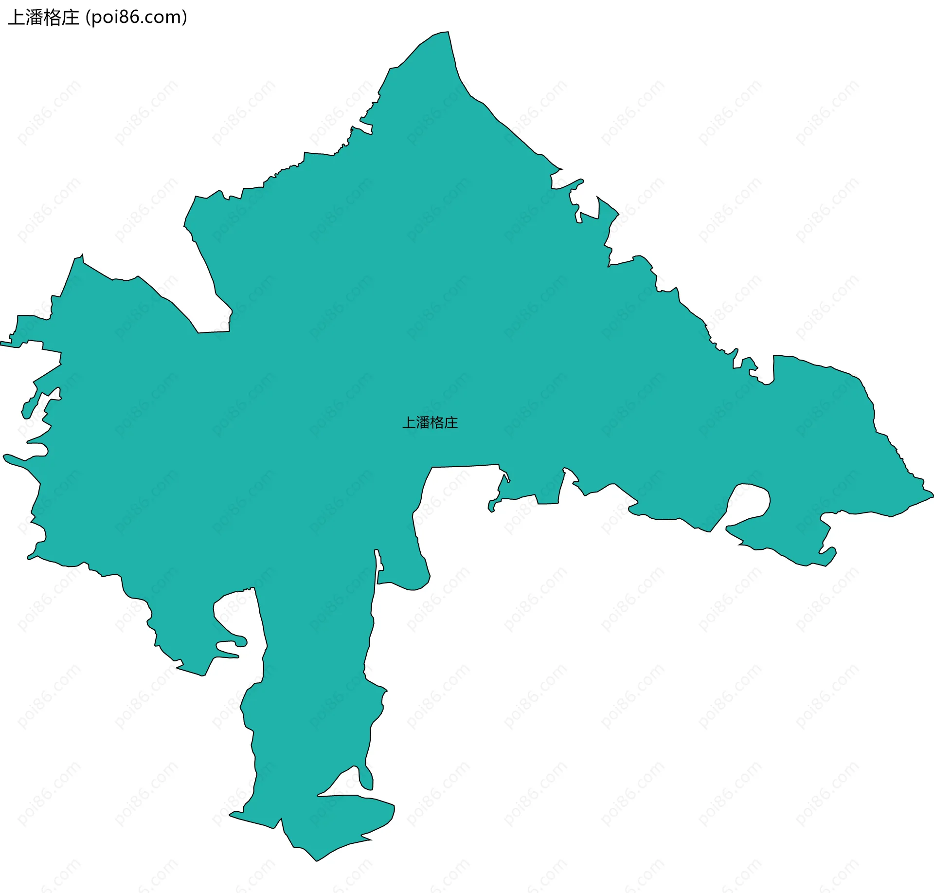 上潘格庄边界地图