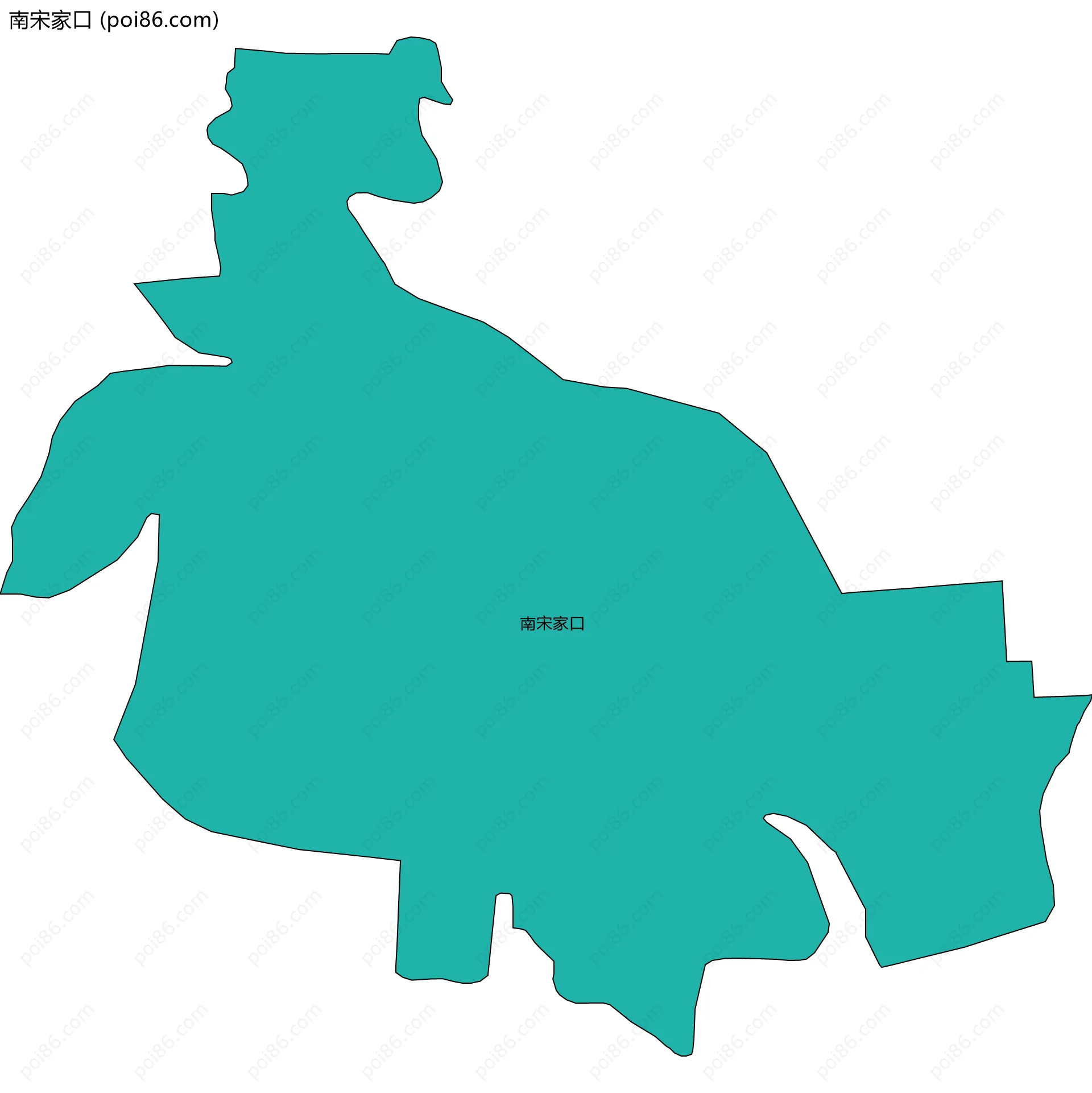 南宋家口边界地图