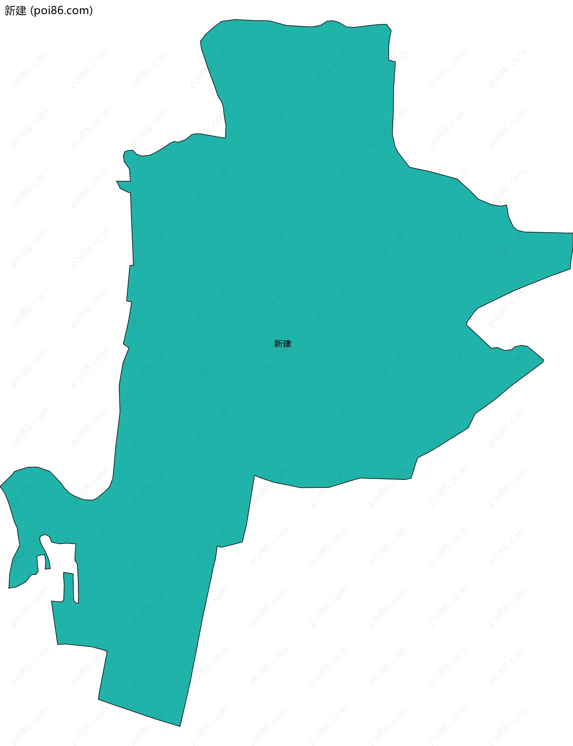 新建边界地图