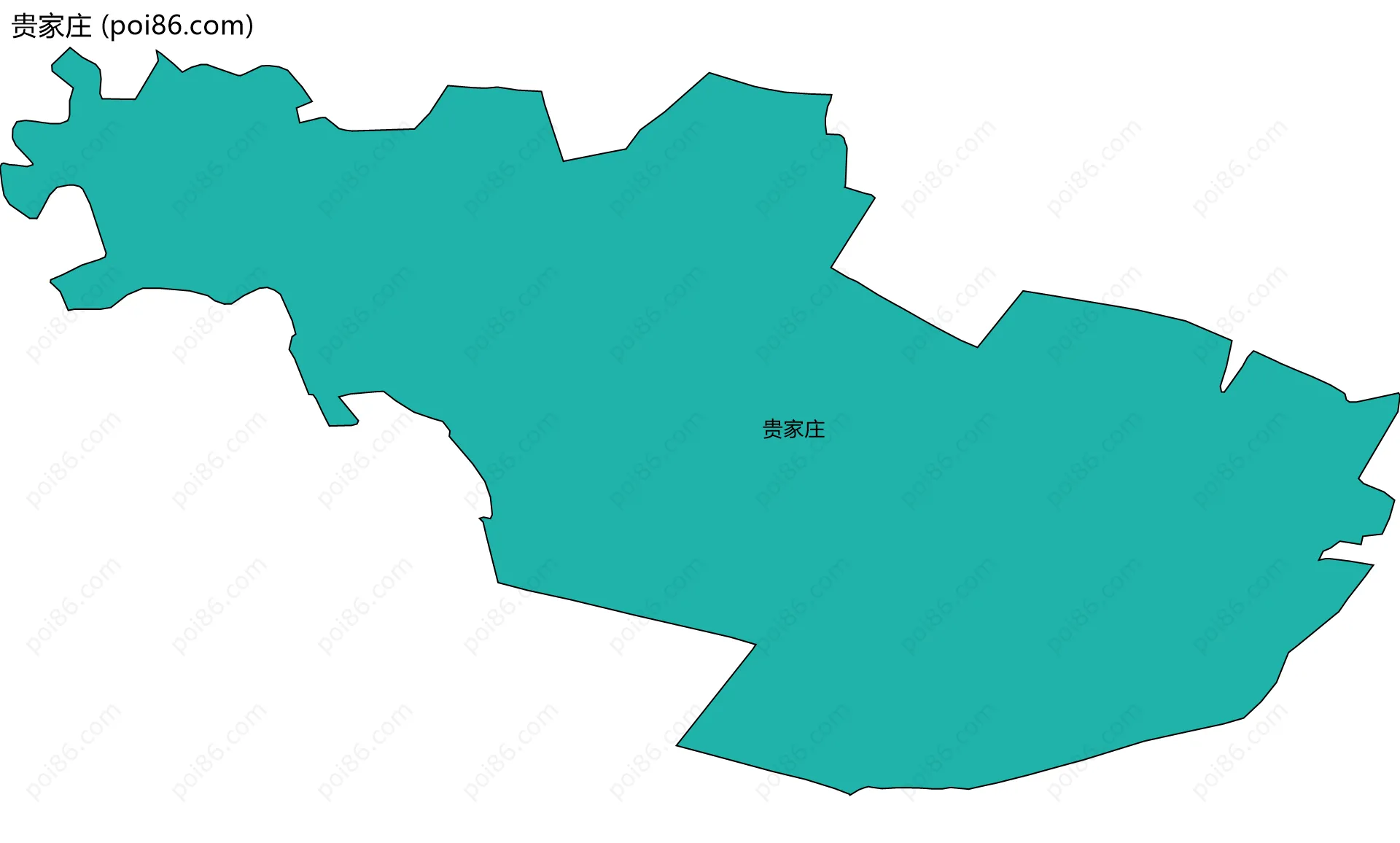 贵家庄边界地图