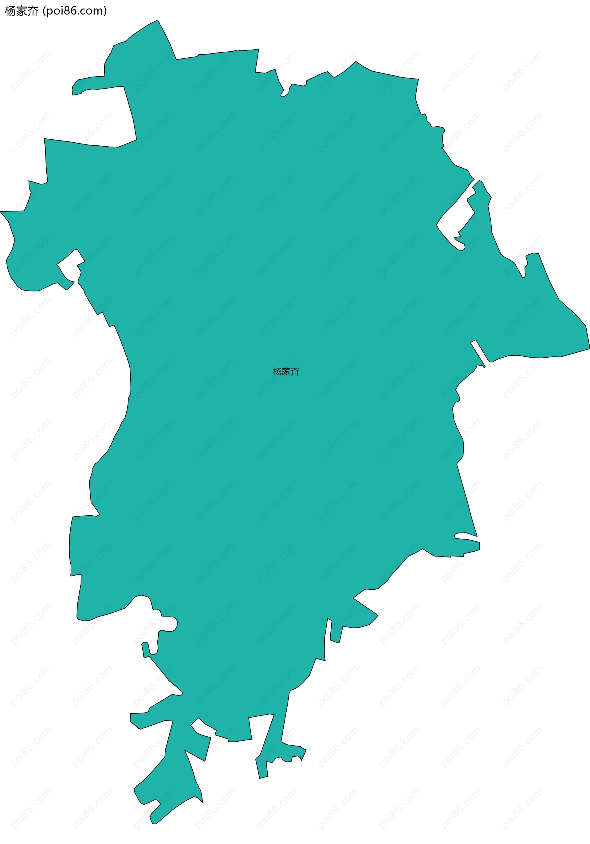 杨家夼边界地图