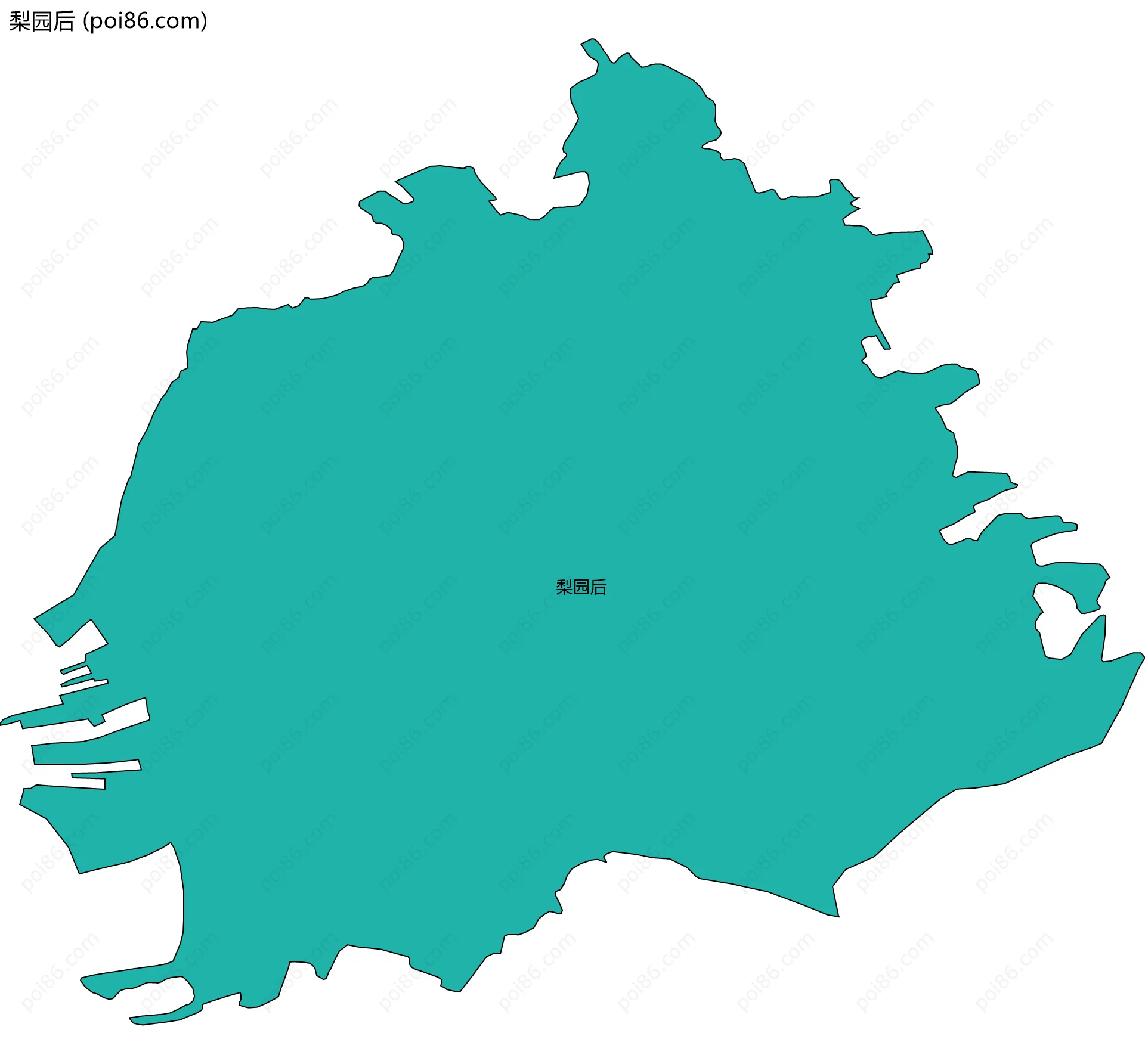 梨园后边界地图