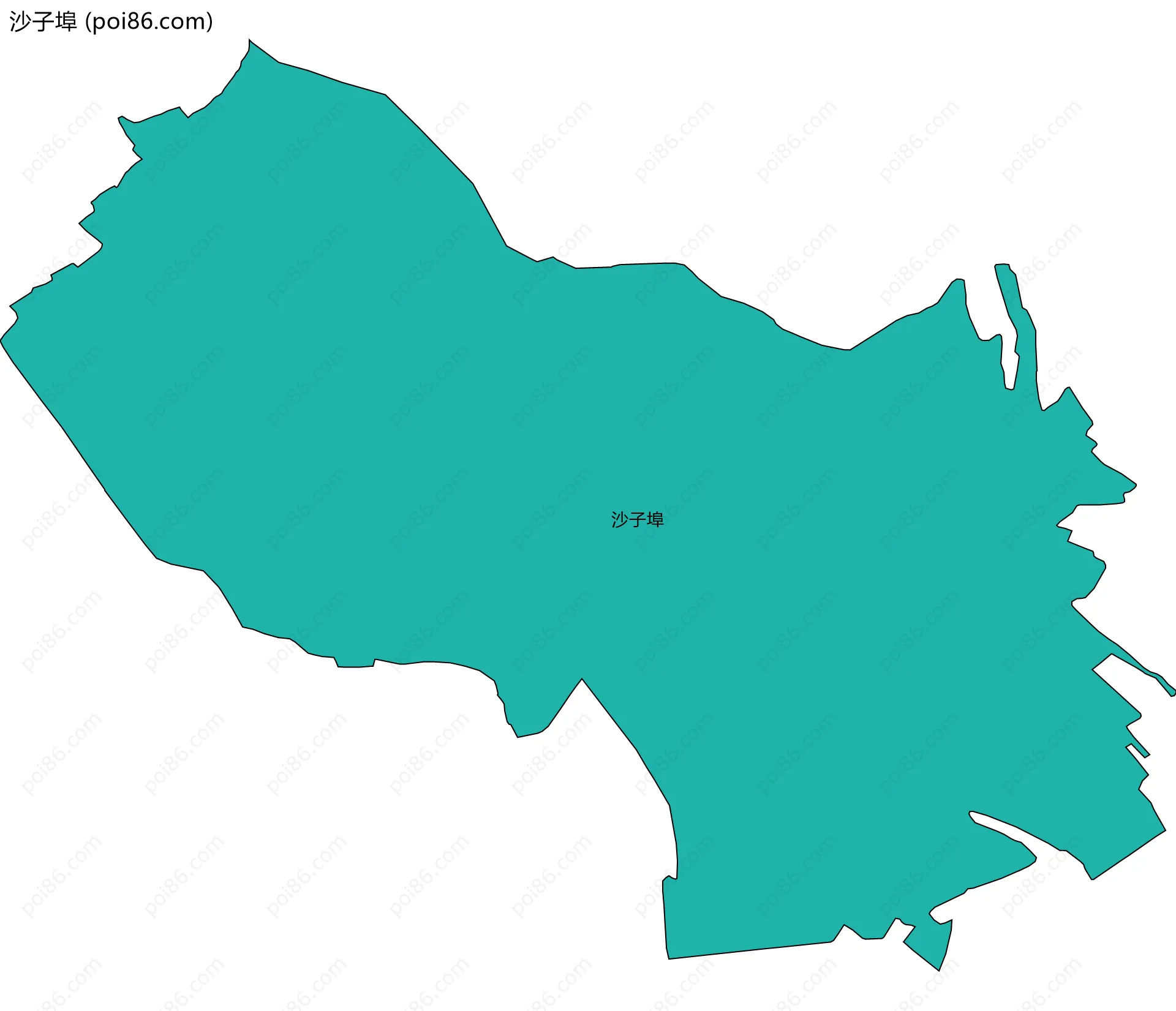 沙子埠边界地图