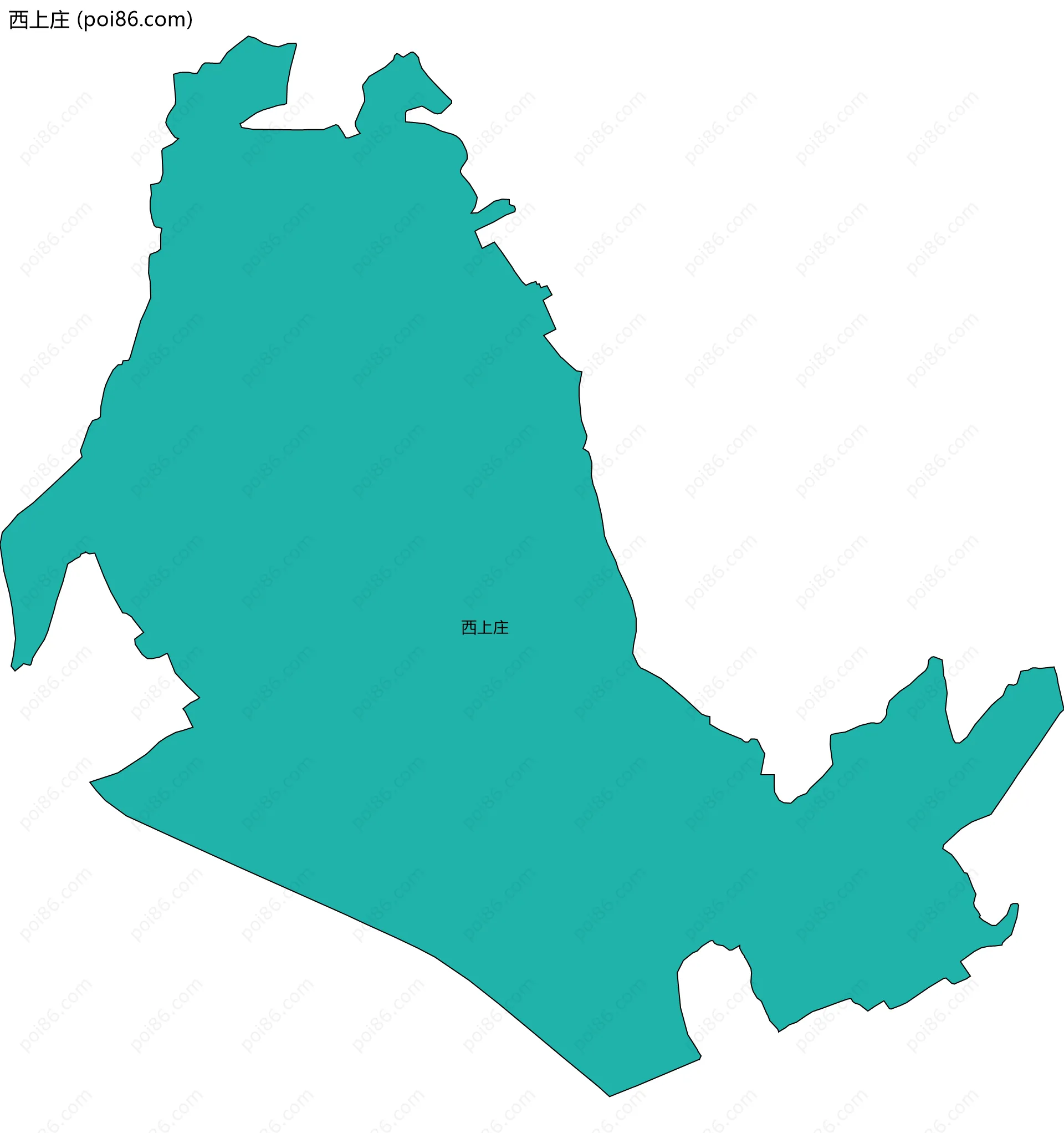 西上庄边界地图