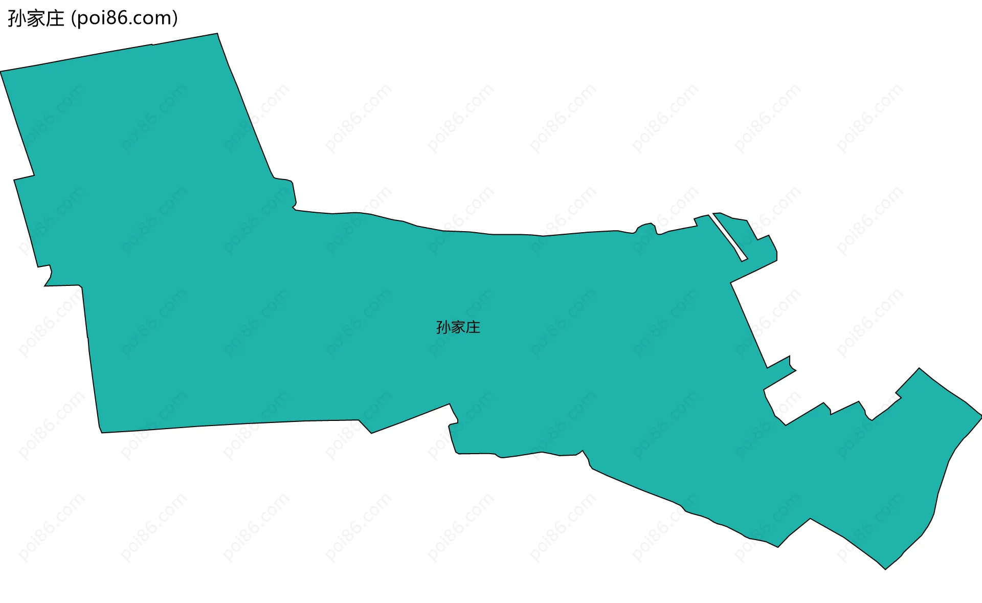 孙家庄边界地图