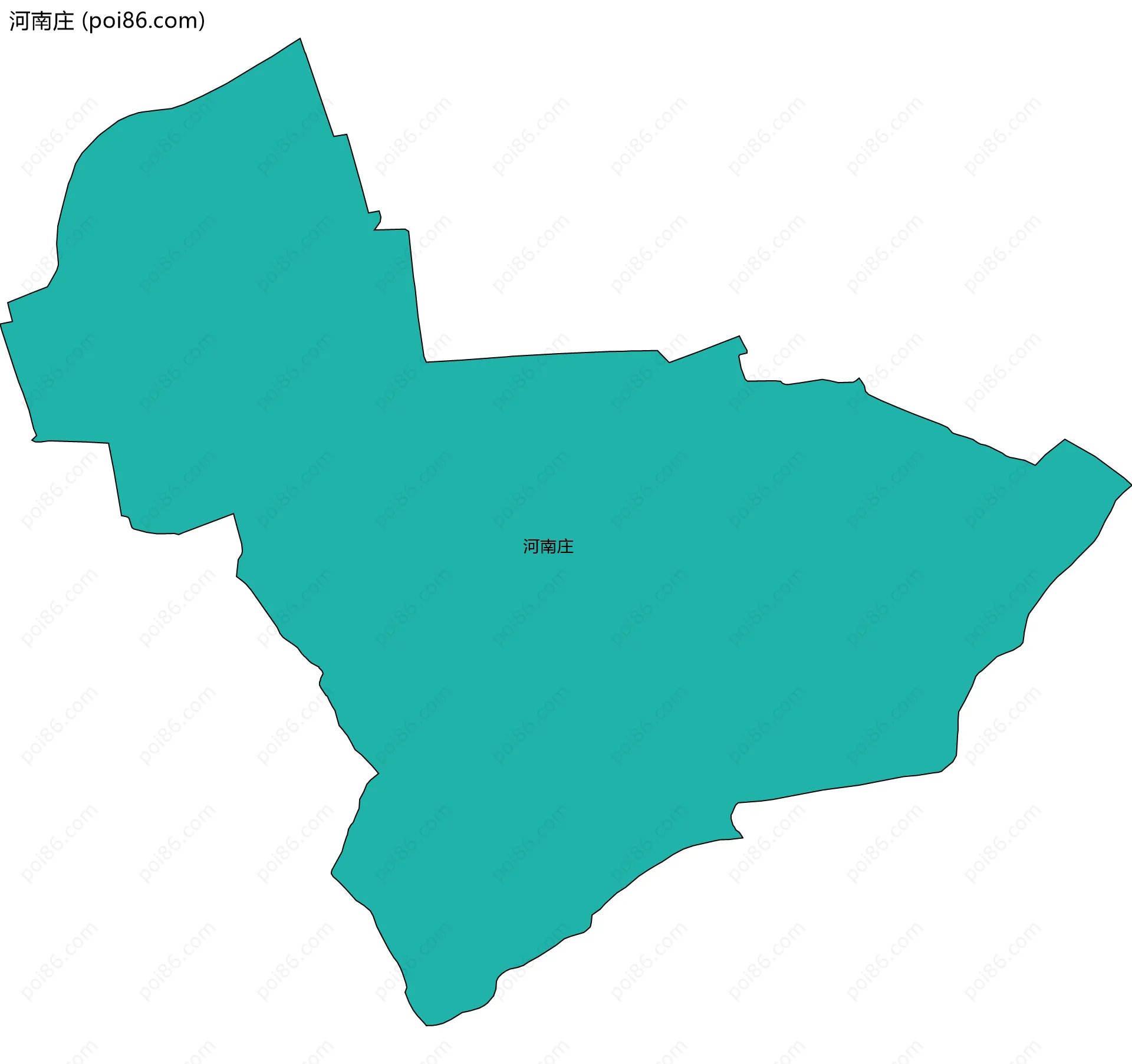 河南庄边界地图
