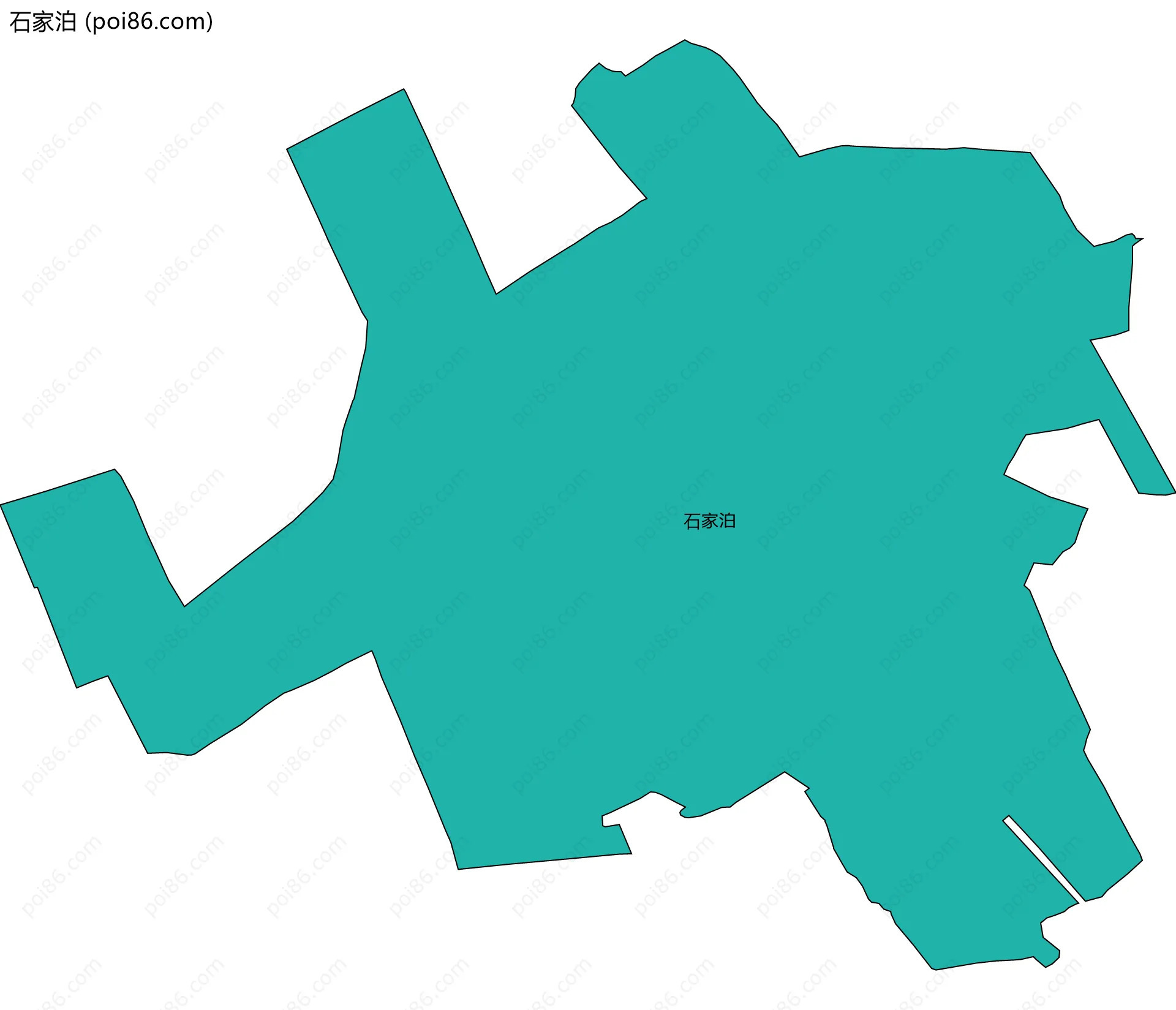 石家泊边界地图