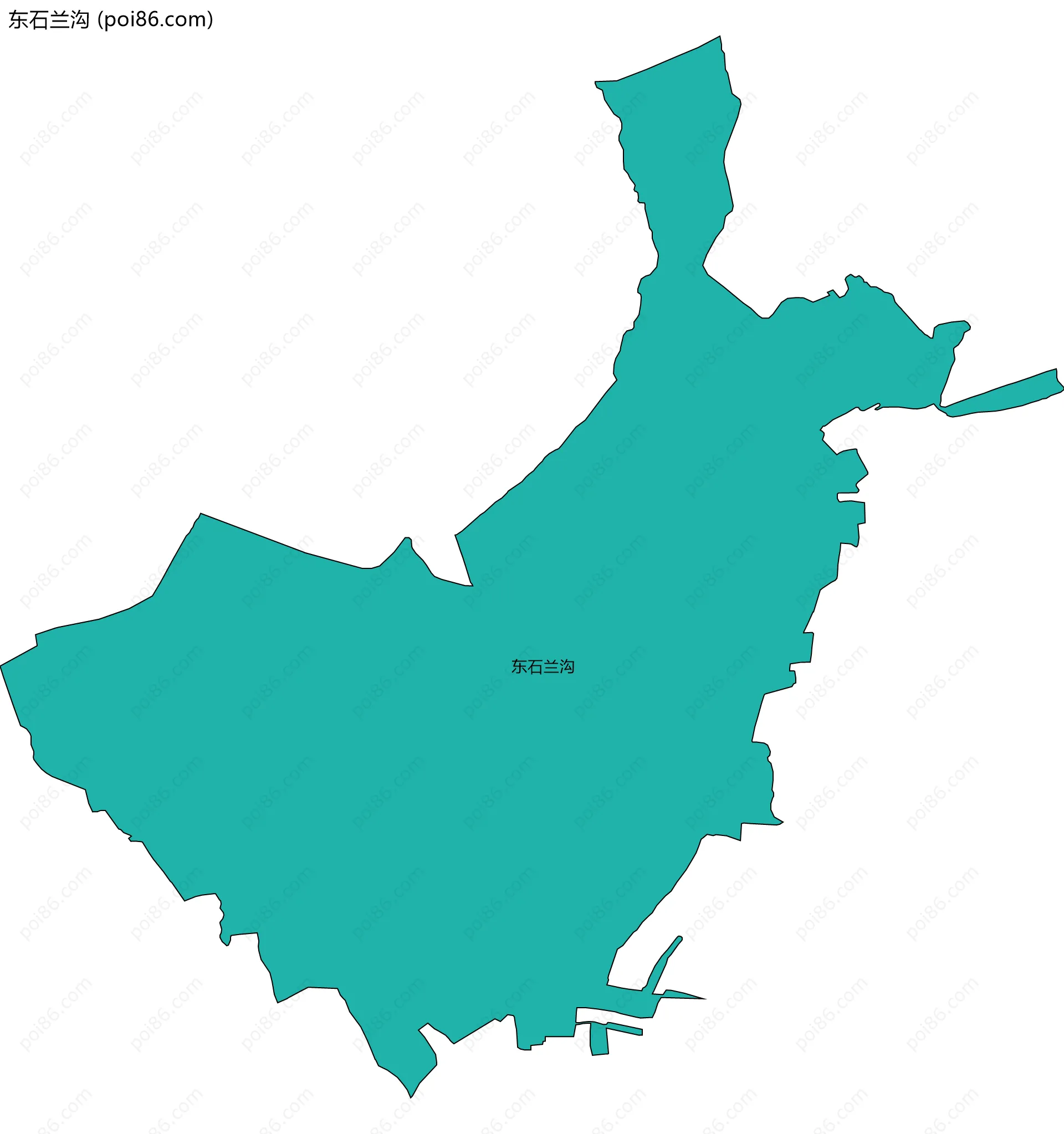 东石兰沟边界地图