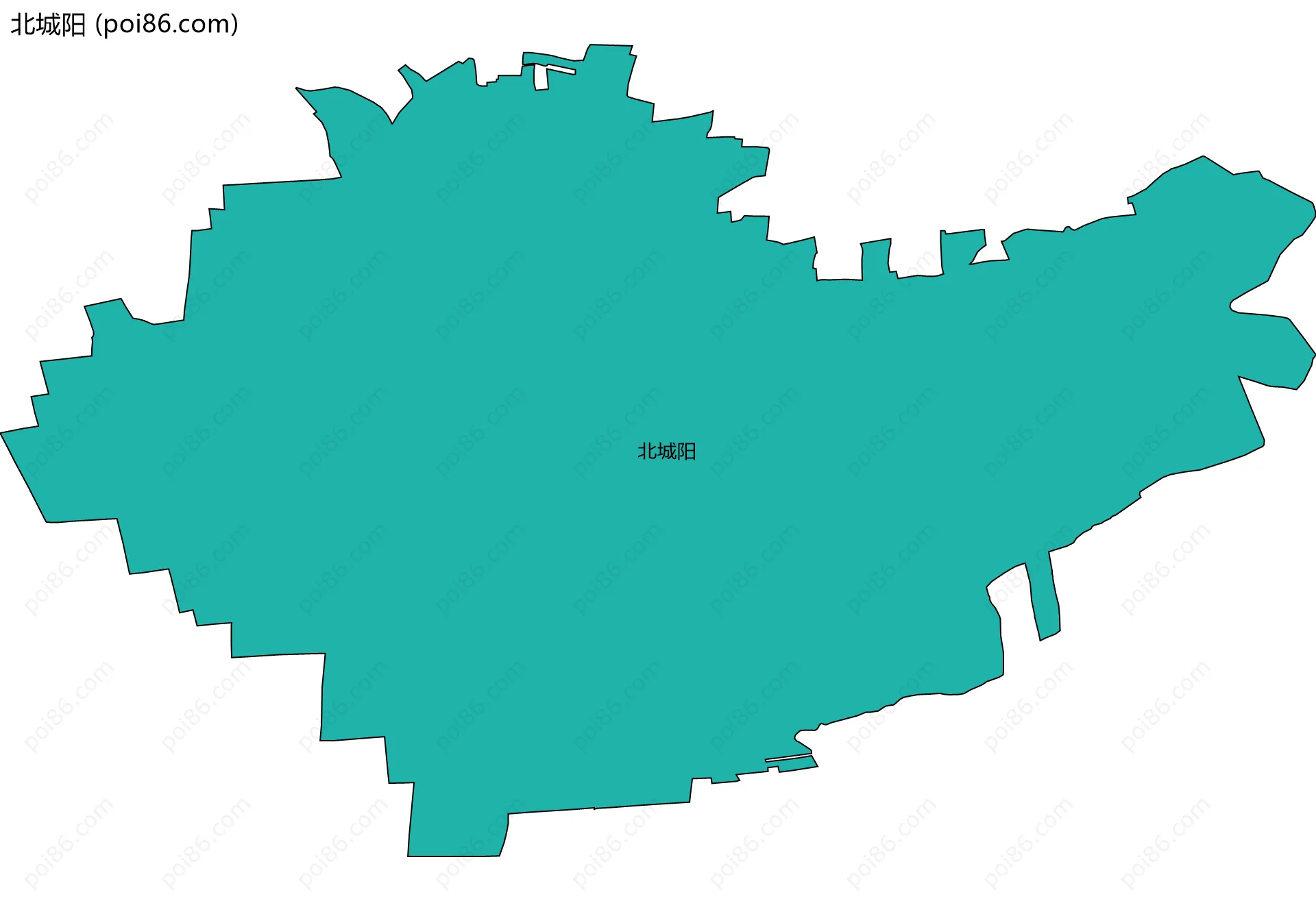北城阳边界地图