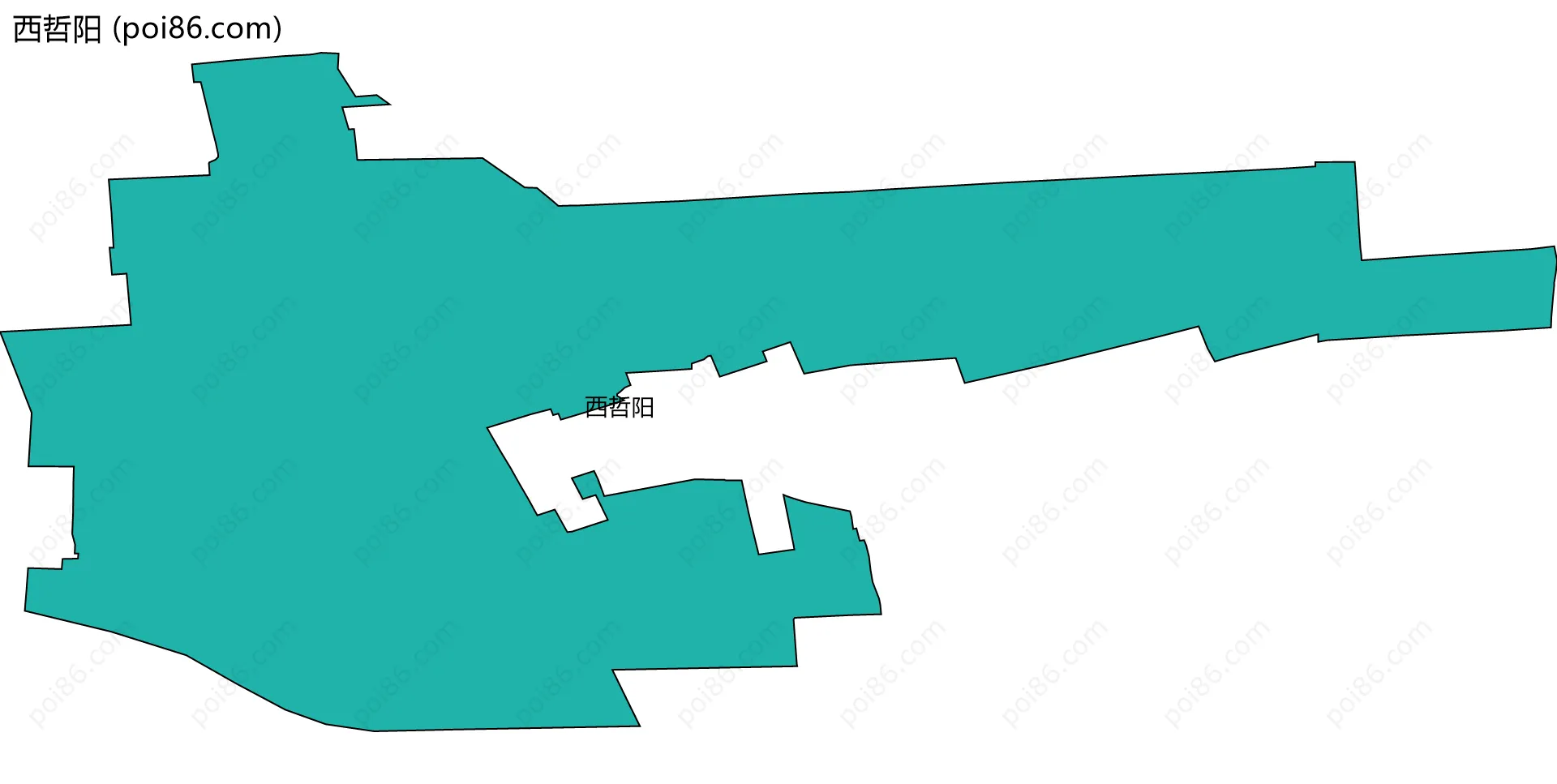 西哲阳边界地图