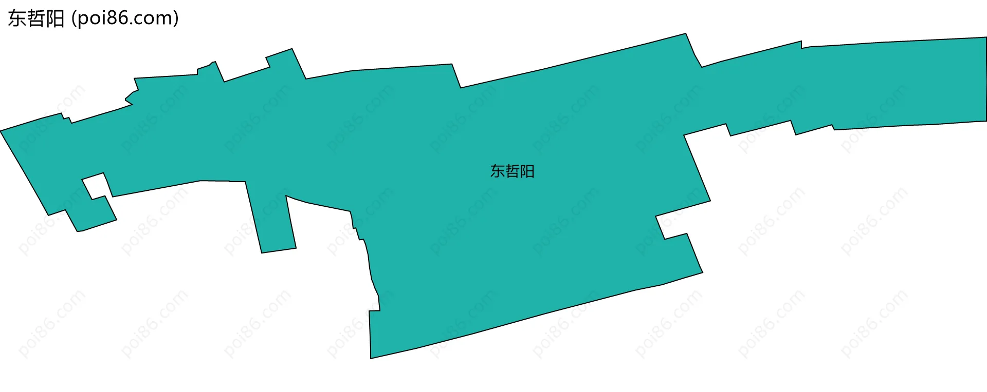 东哲阳边界地图