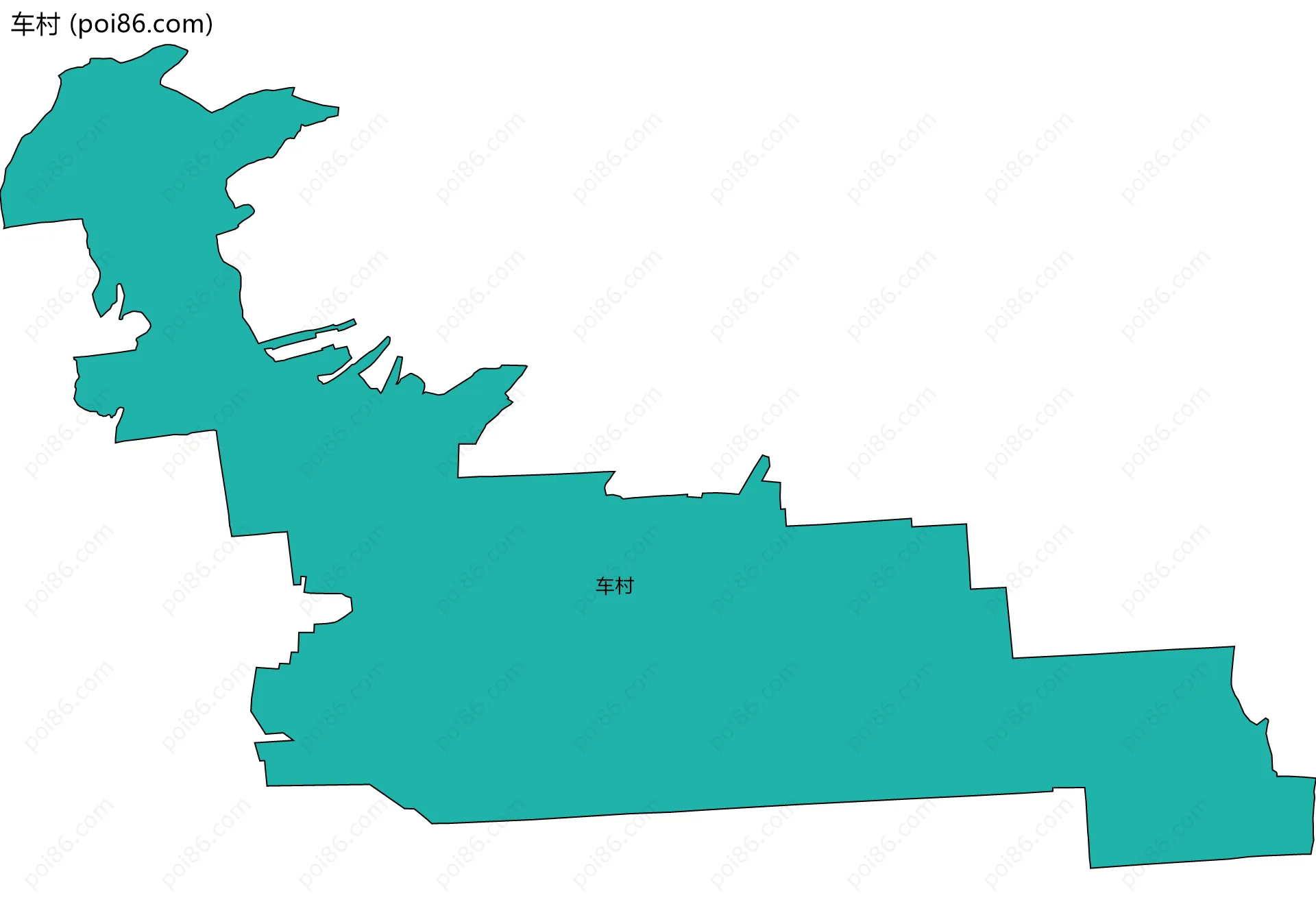 车村边界地图