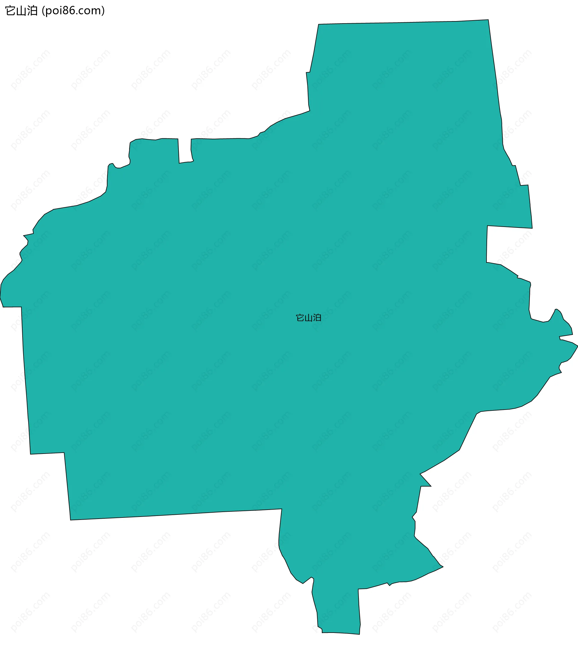 它山泊边界地图