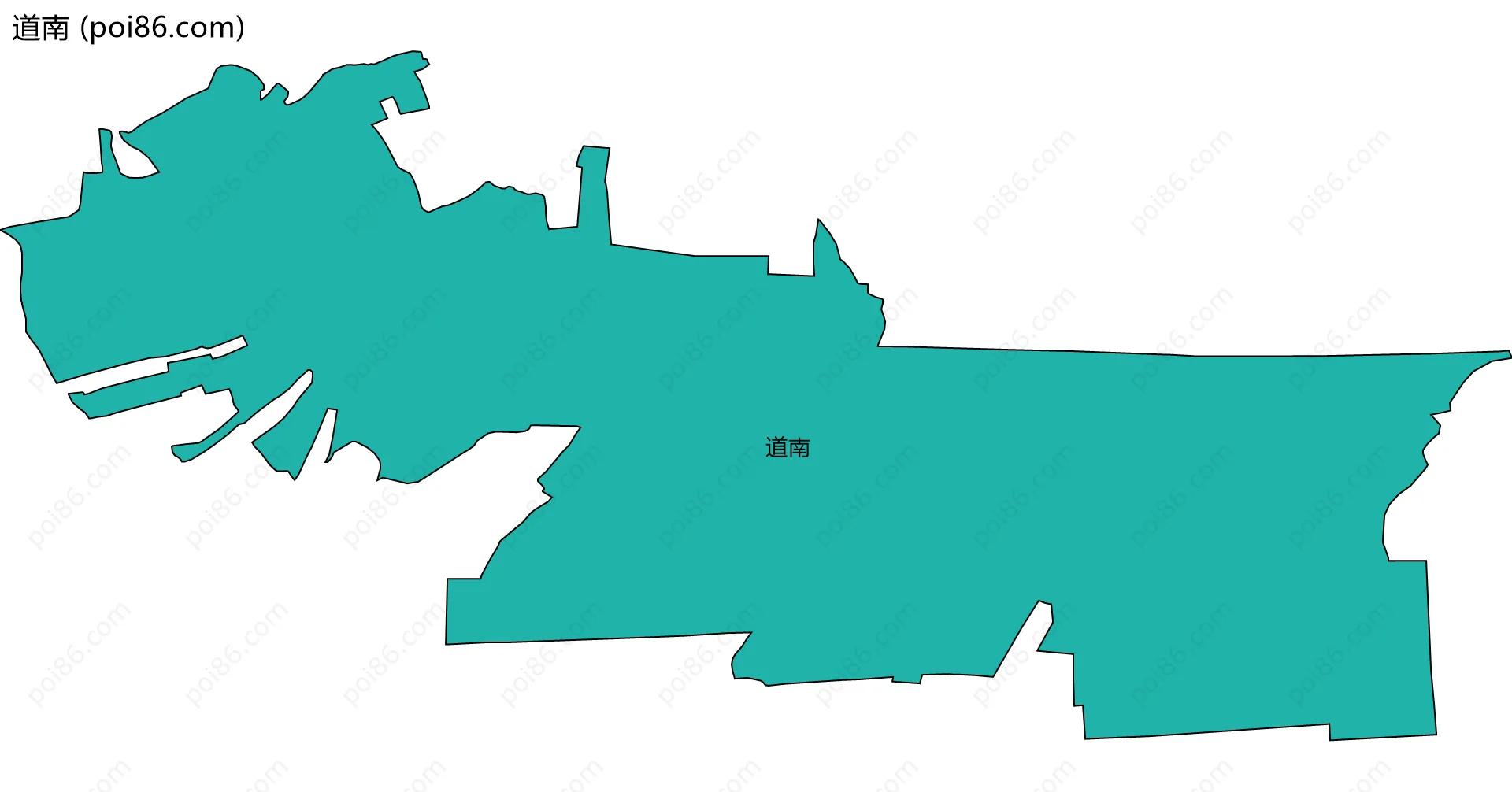 道南边界地图