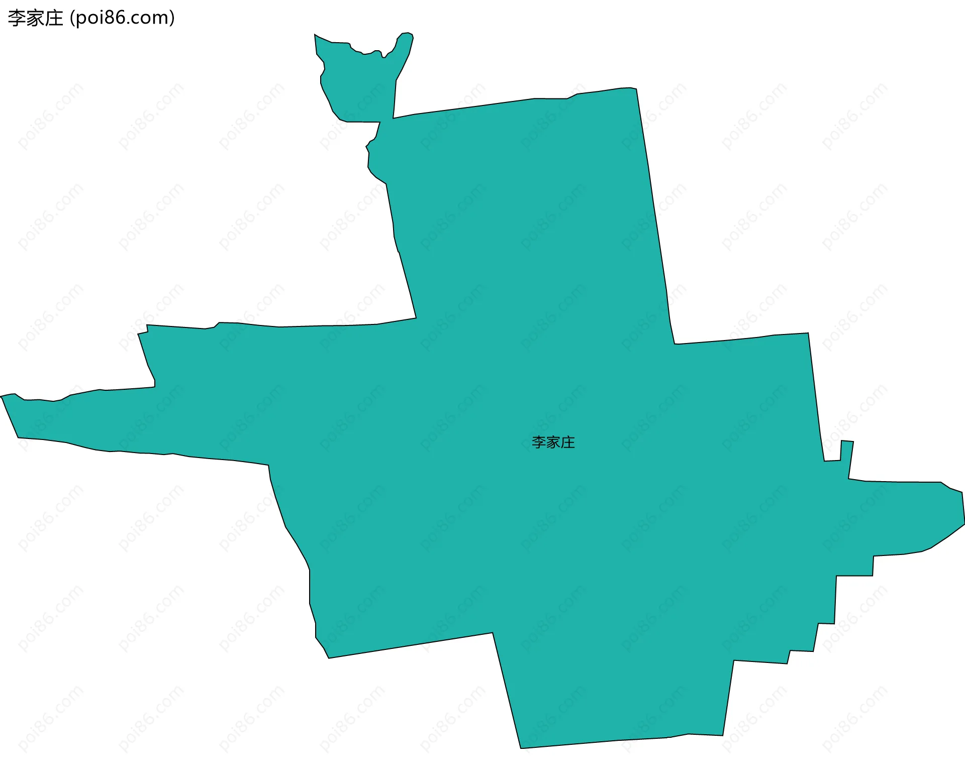 李家庄边界地图