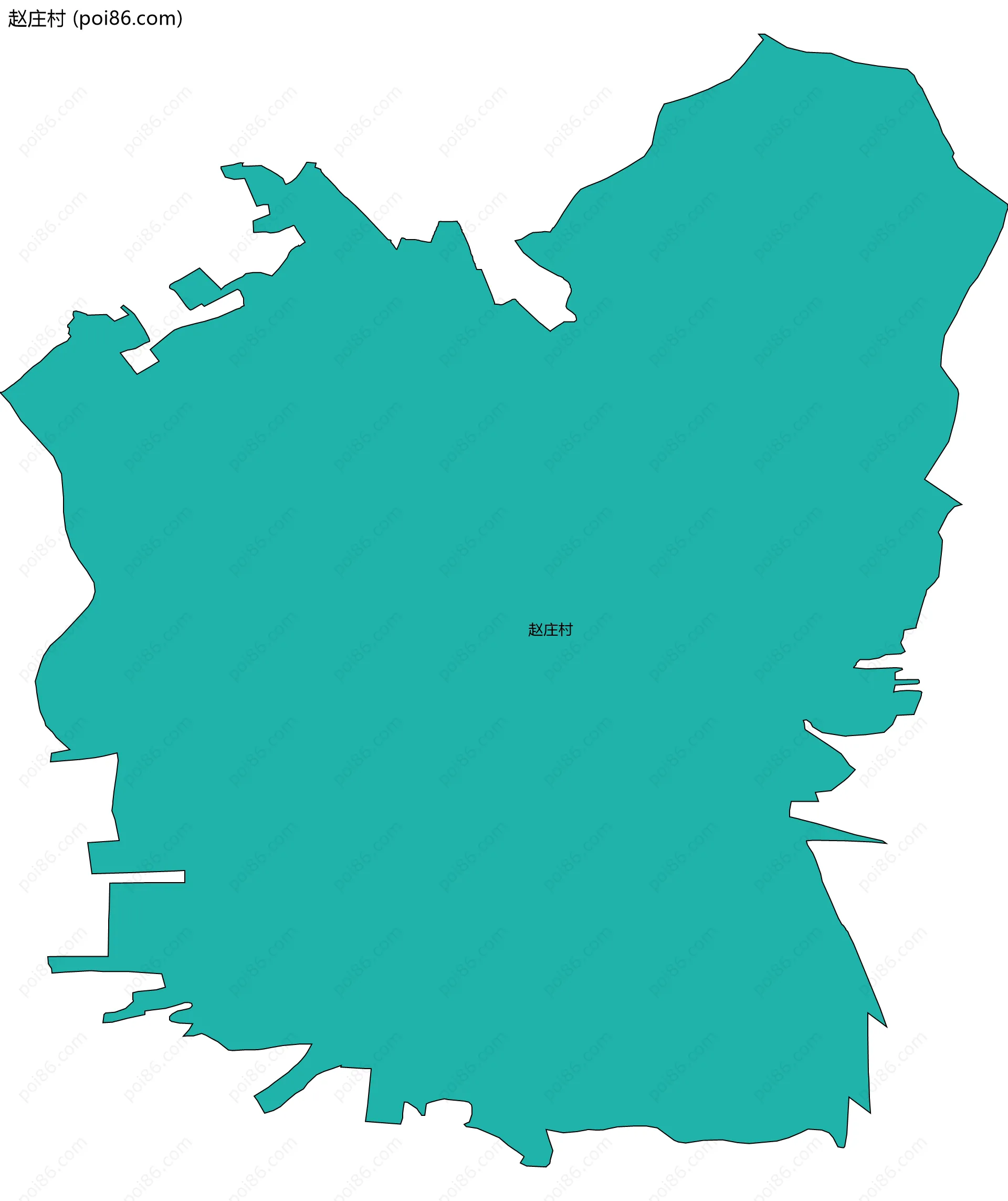 赵庄村边界地图