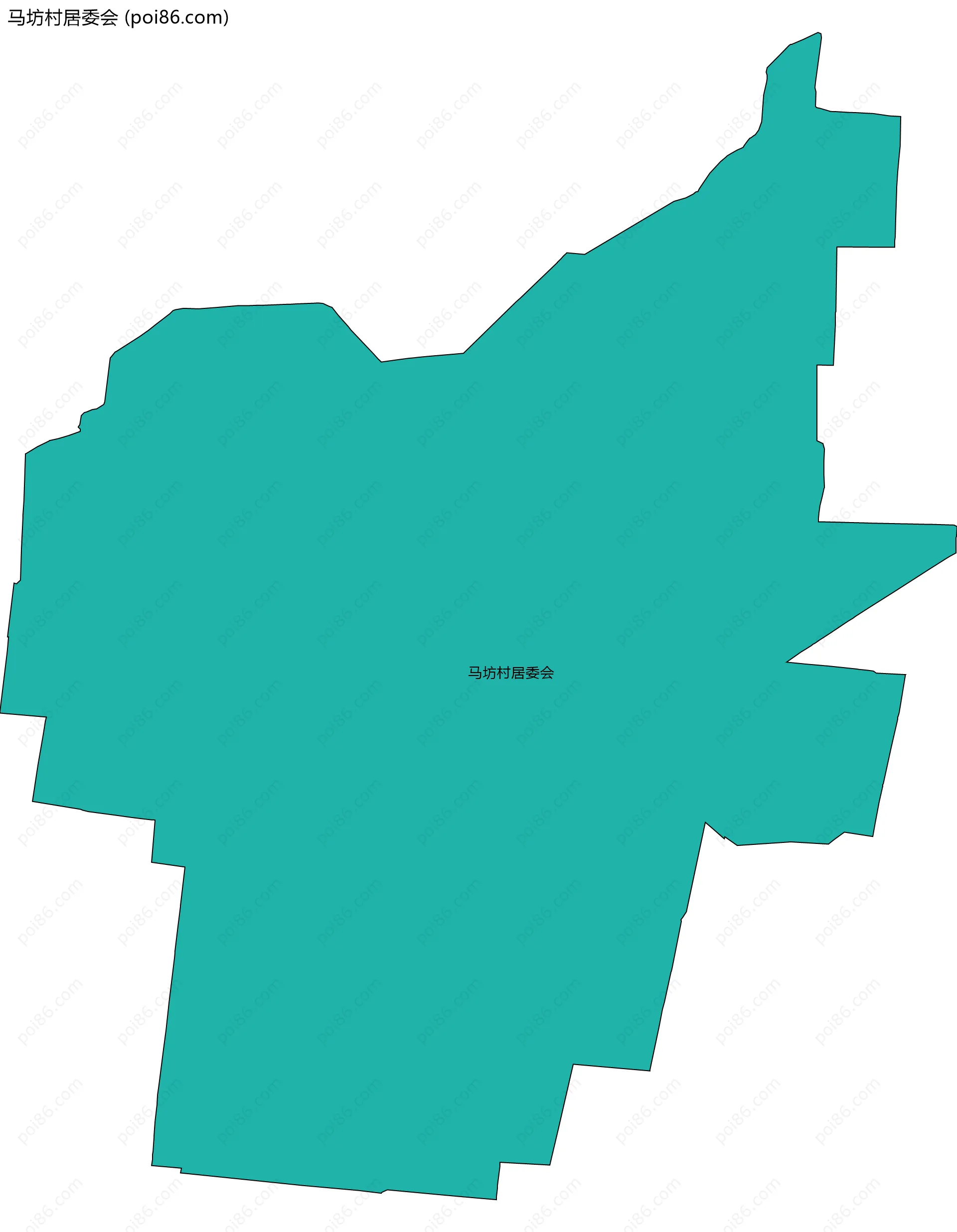 马坊村居委会边界地图
