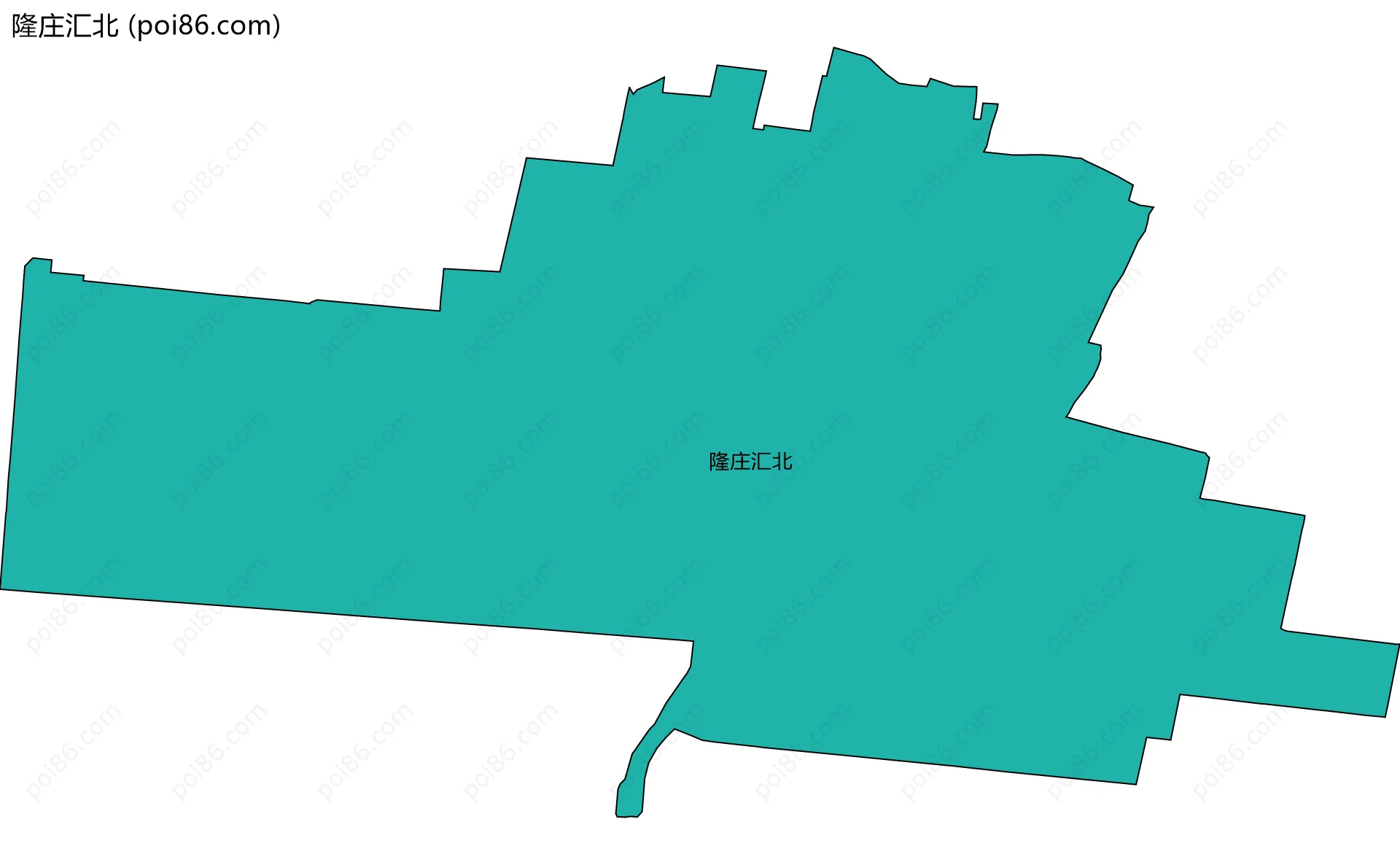 隆庄汇北边界地图
