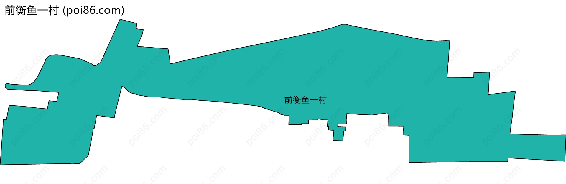 前衡鱼一村边界地图