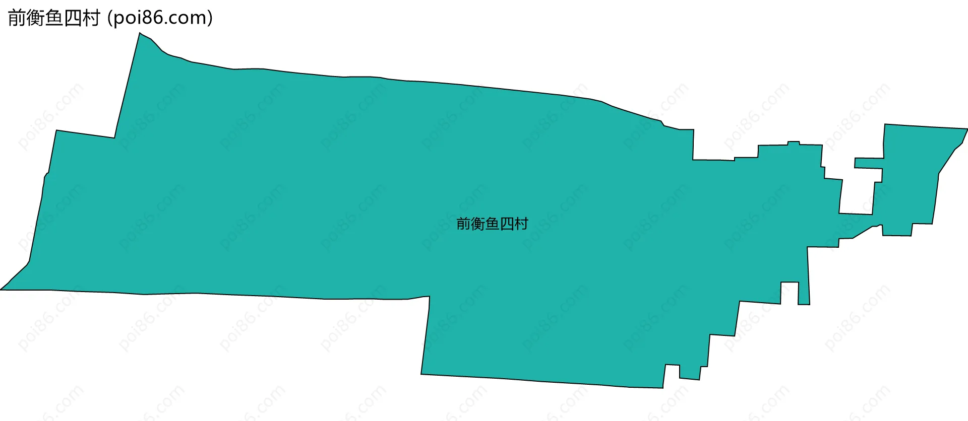 前衡鱼四村边界地图