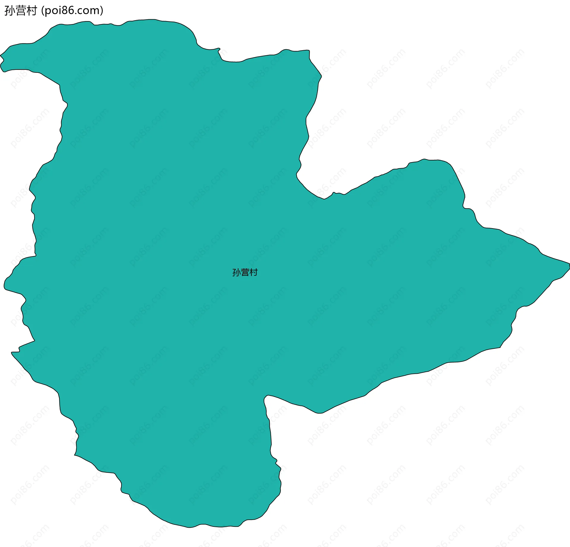 孙营村边界地图