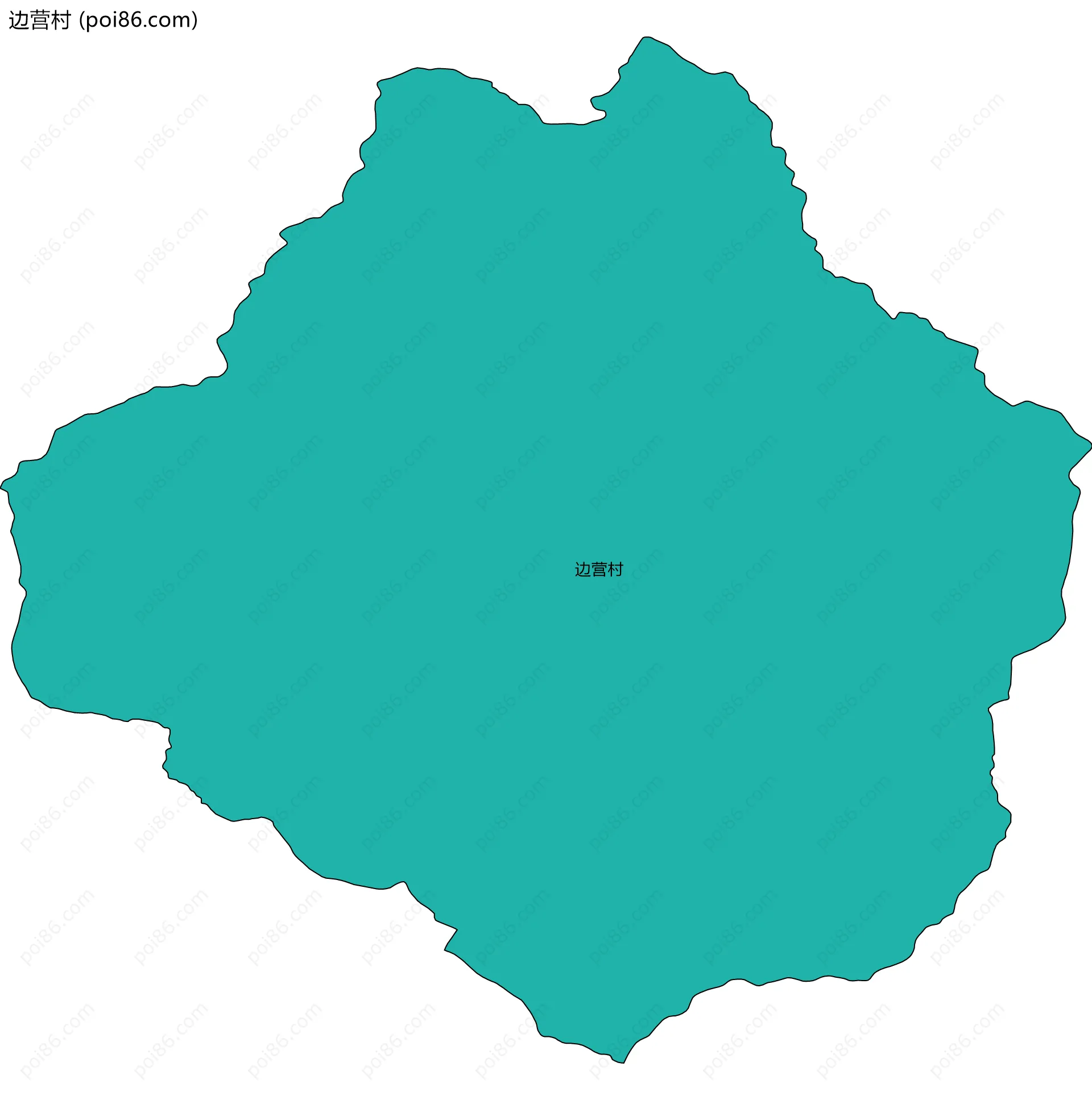 边营村边界地图