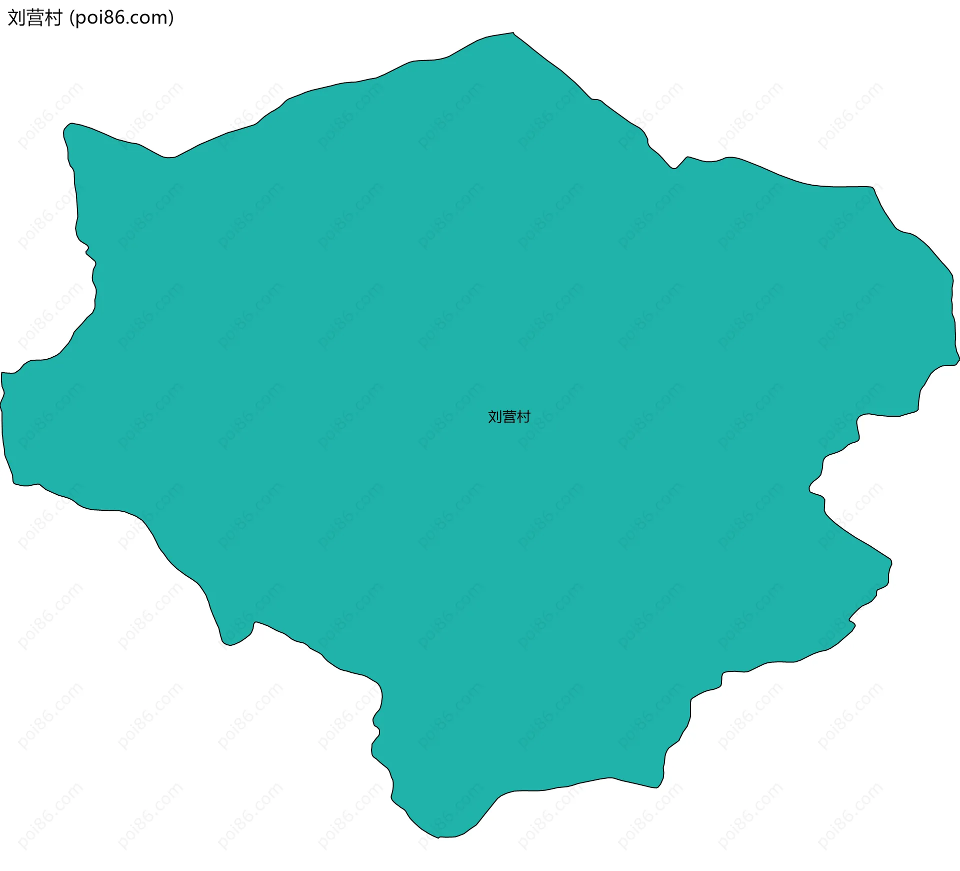 刘营村边界地图
