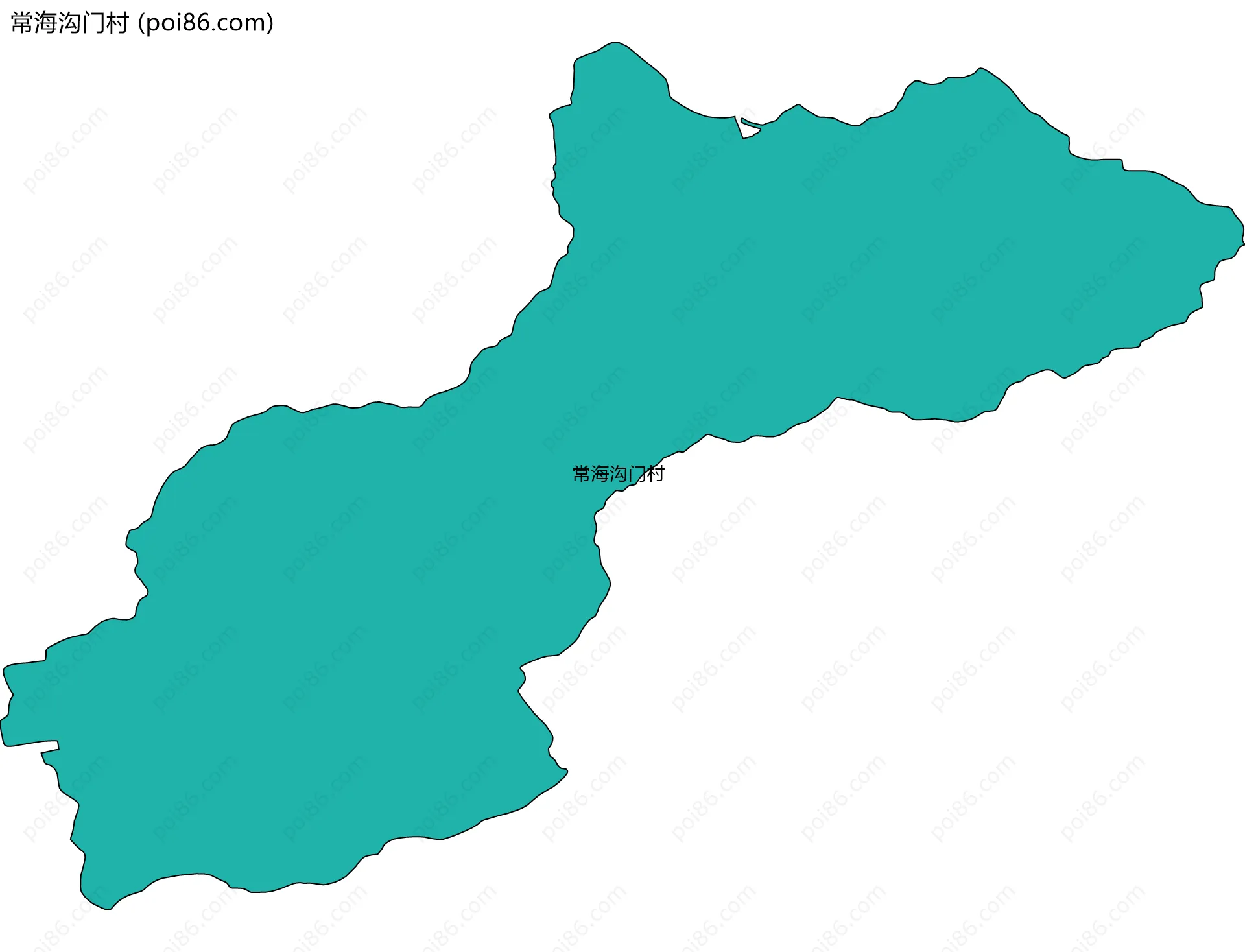 常海沟门村边界地图