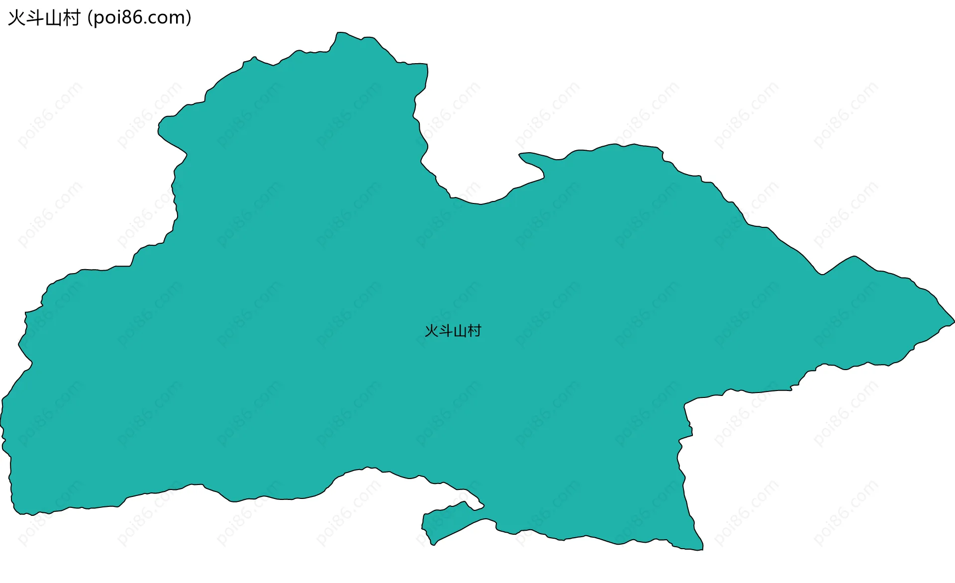 火斗山村边界地图