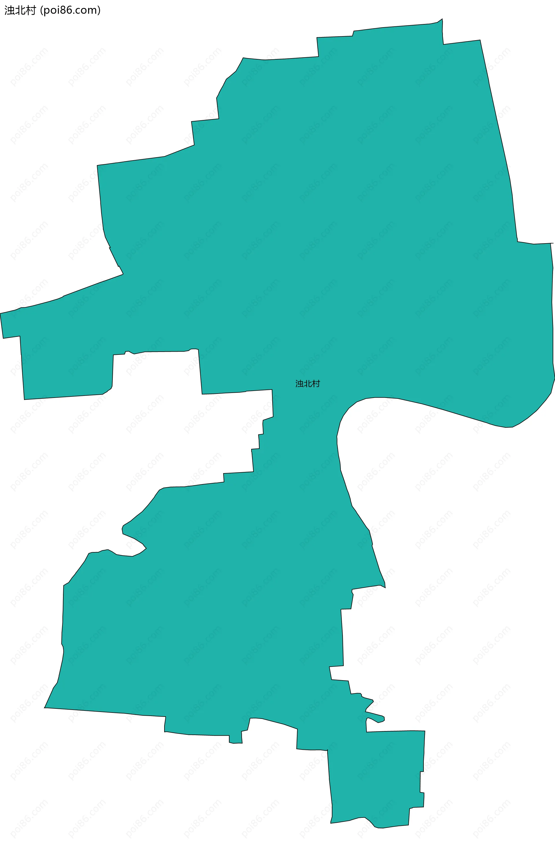 浊北村边界地图