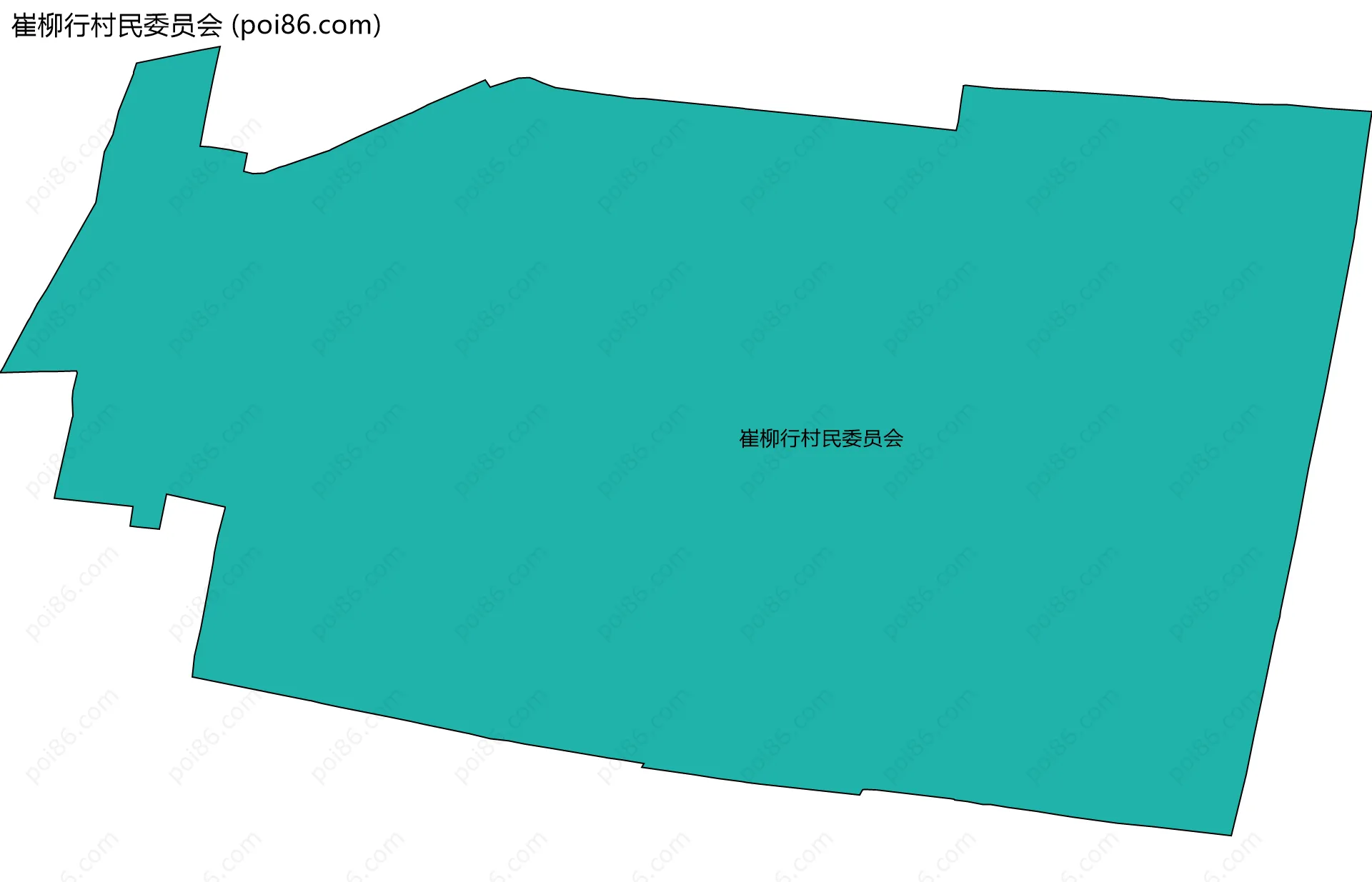 崔柳行村民委员会边界地图