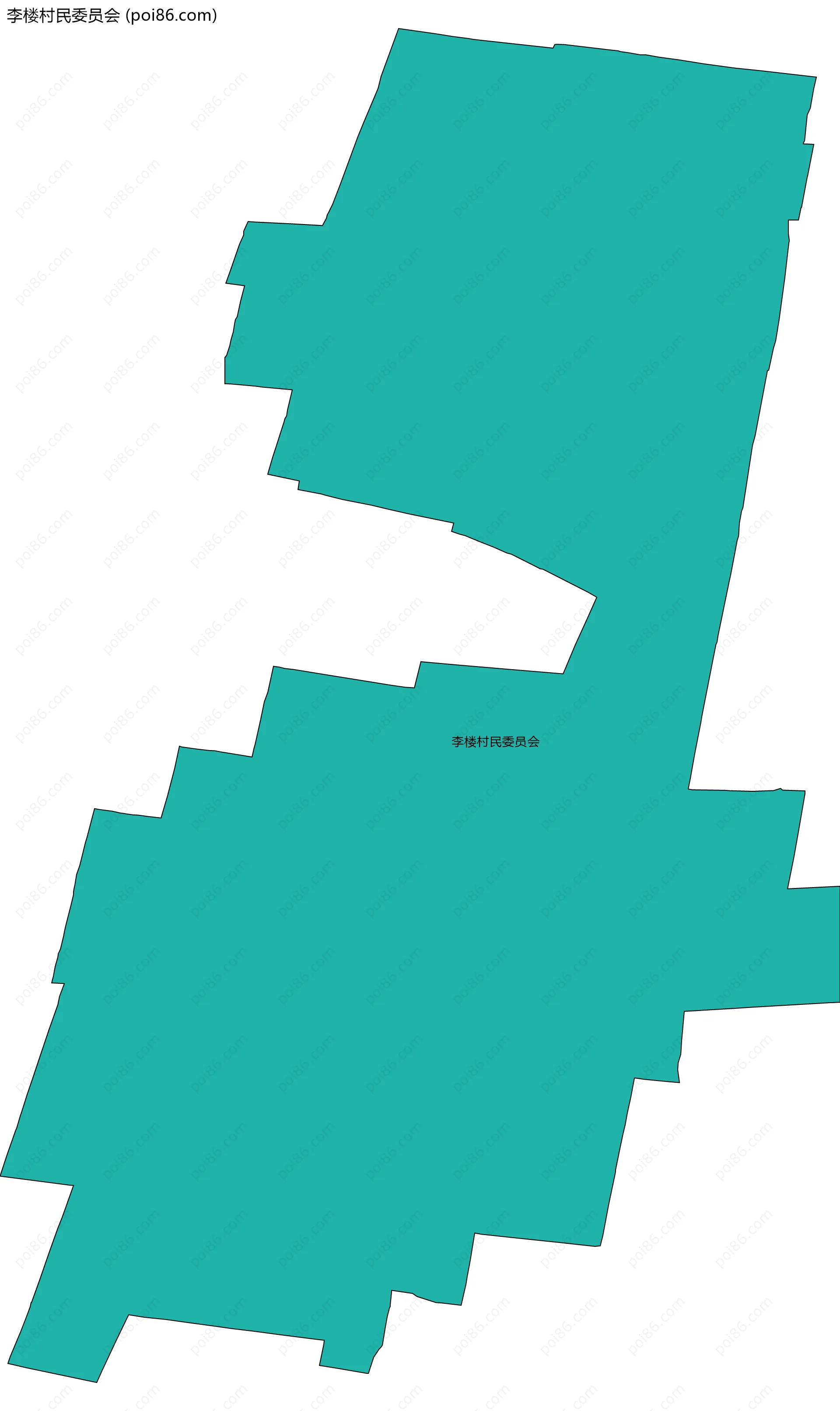 李楼村民委员会边界地图