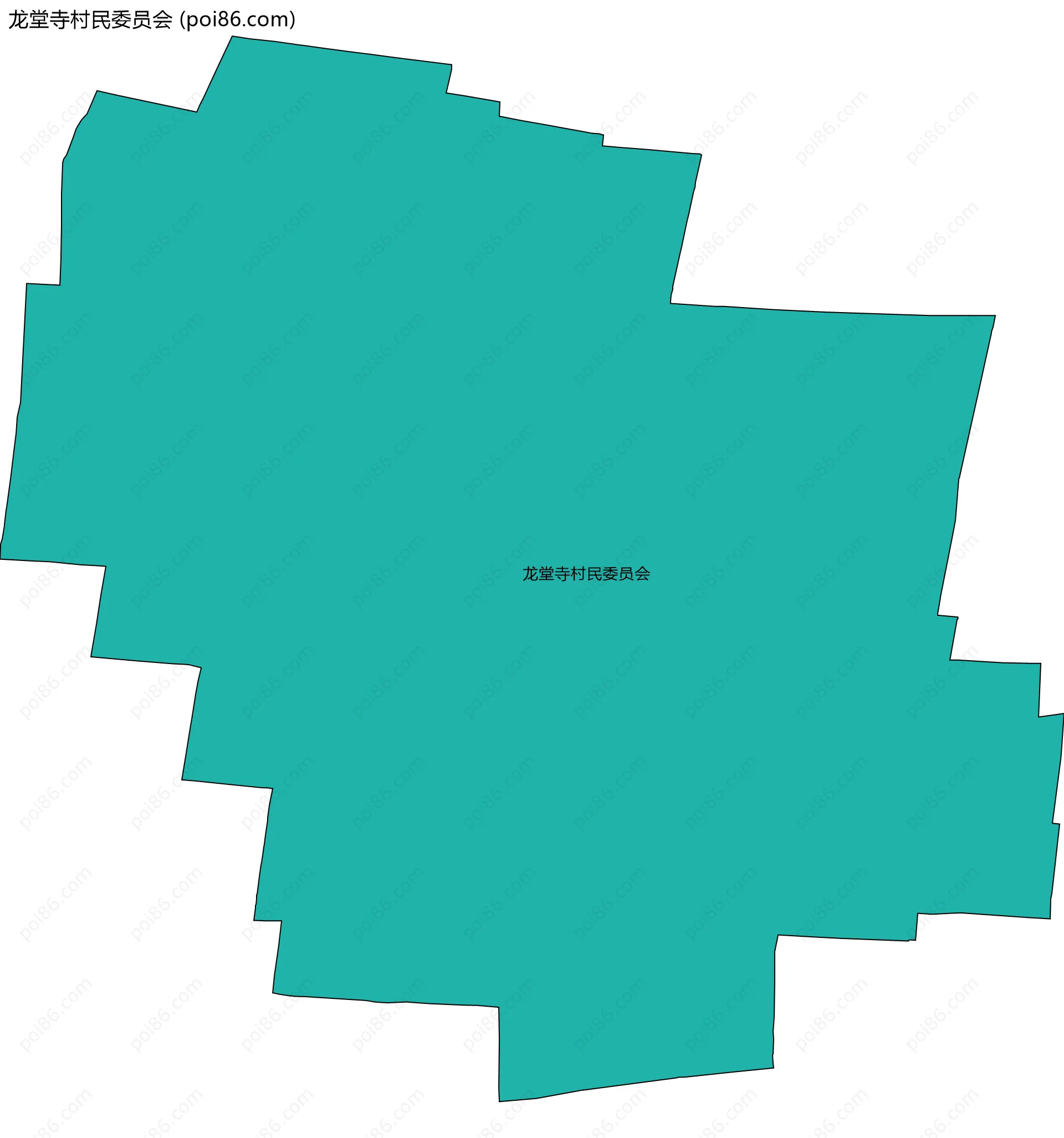 龙堂寺村民委员会边界地图