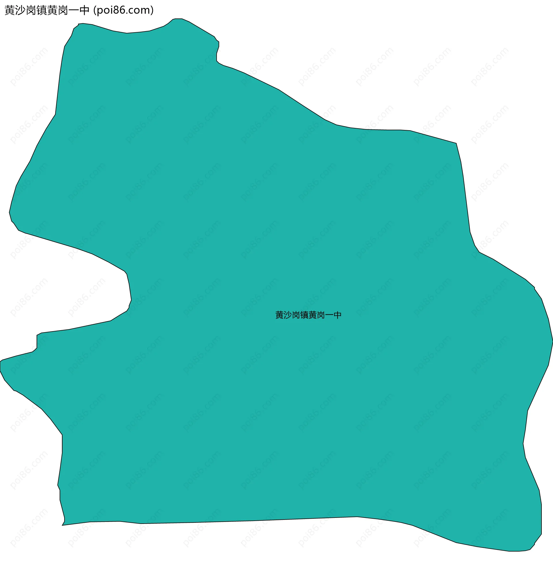 黄沙岗镇黄岗一中边界地图