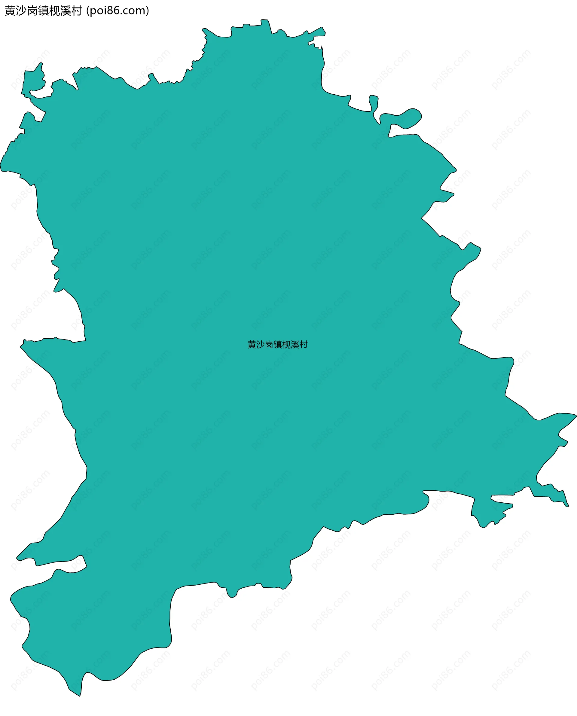 黄沙岗镇枧溪村边界地图