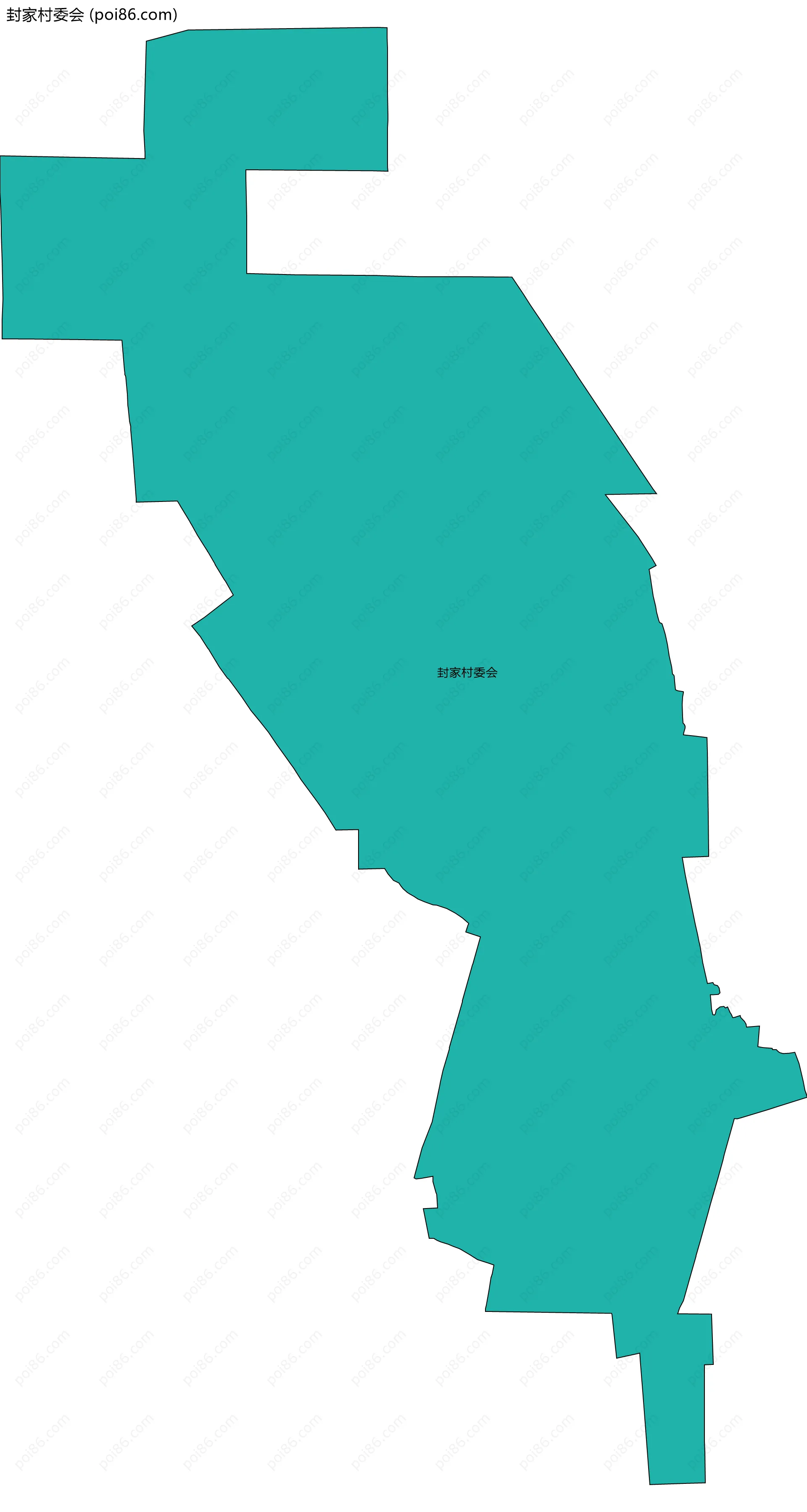 封家村委会边界地图