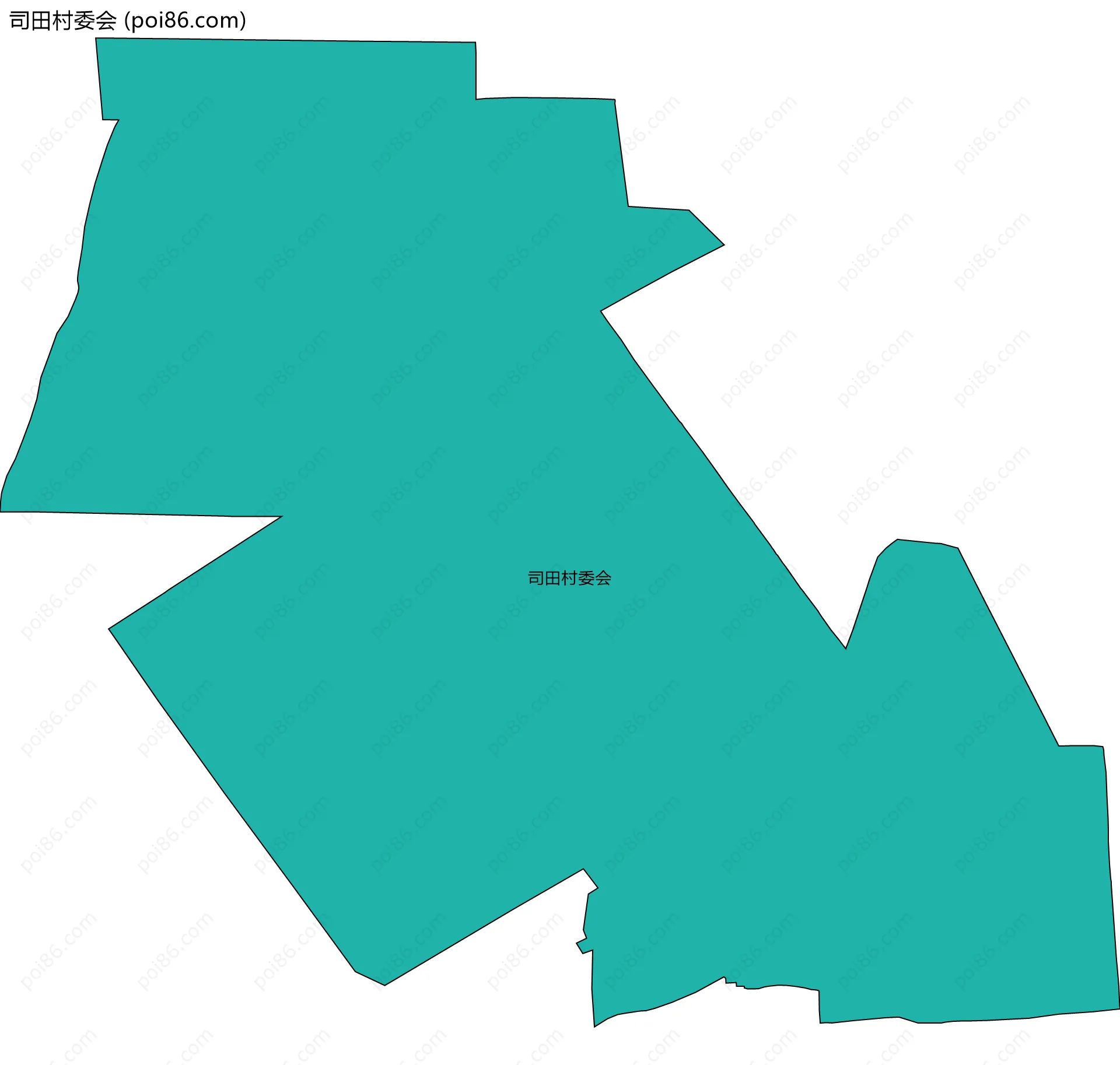 司田村委会边界地图