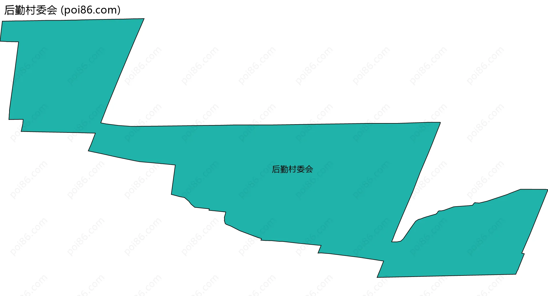 后勤村委会边界地图