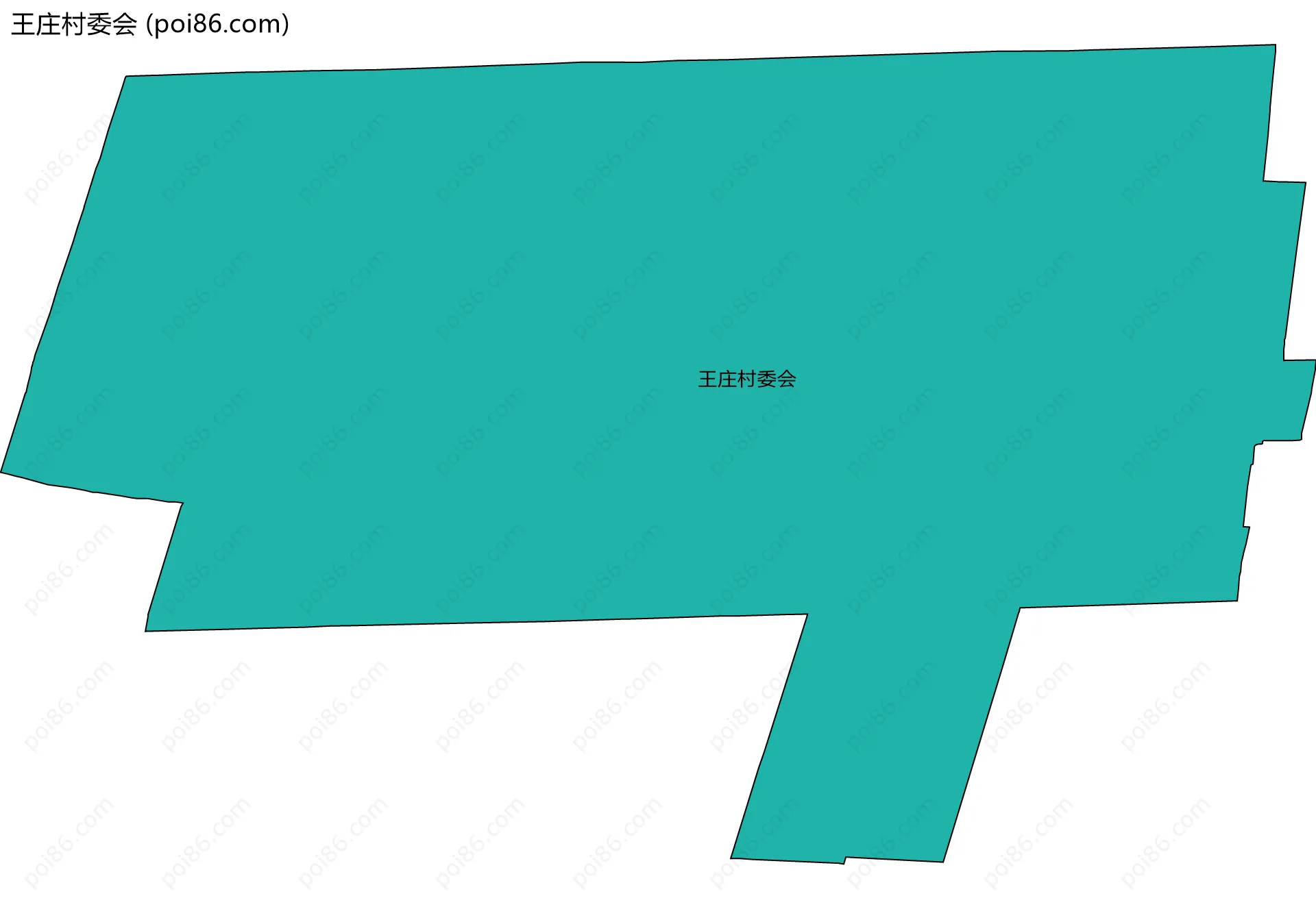 王庄村委会边界地图